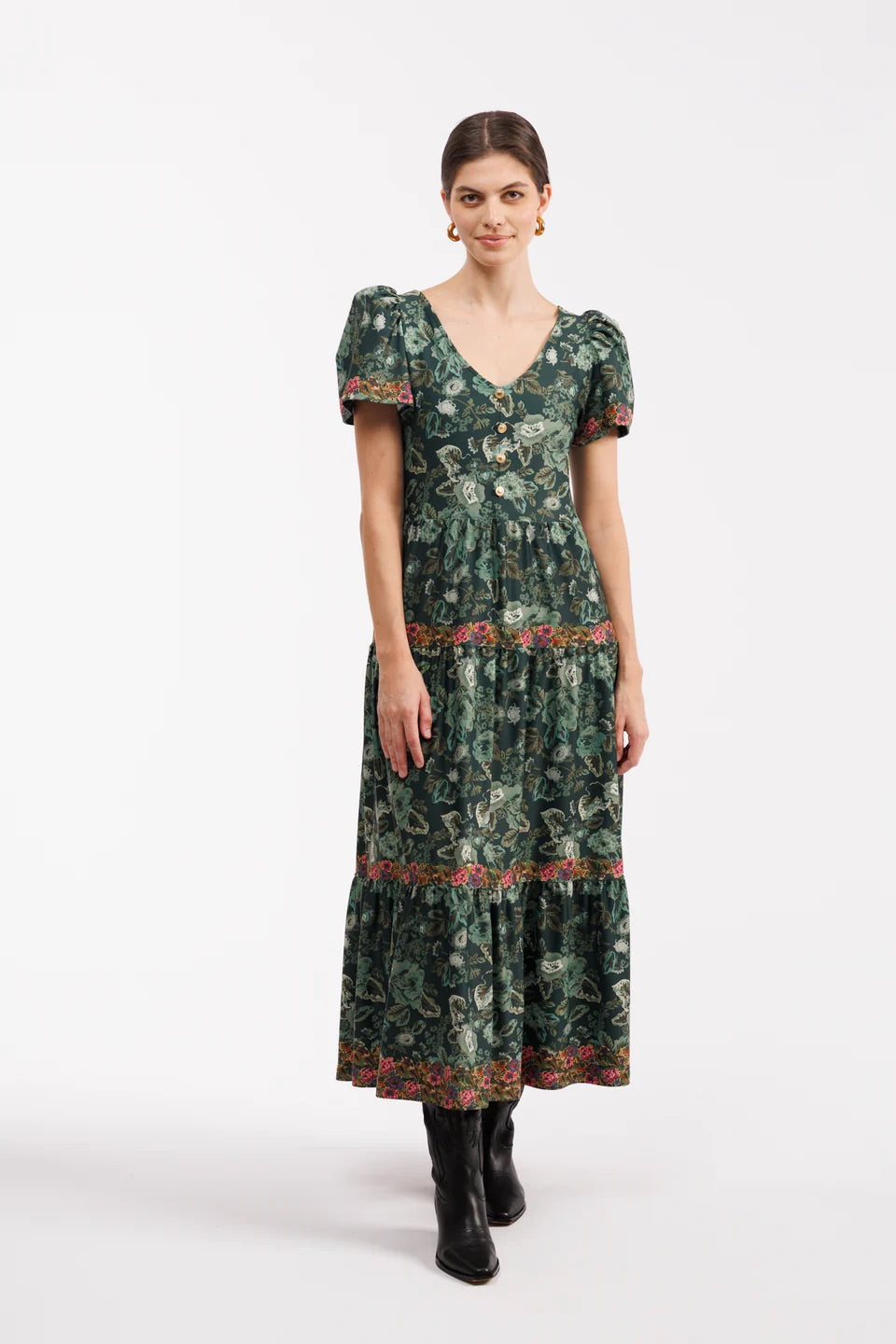 The Agatha Maxi Dress - Rosemary Meadow Multi