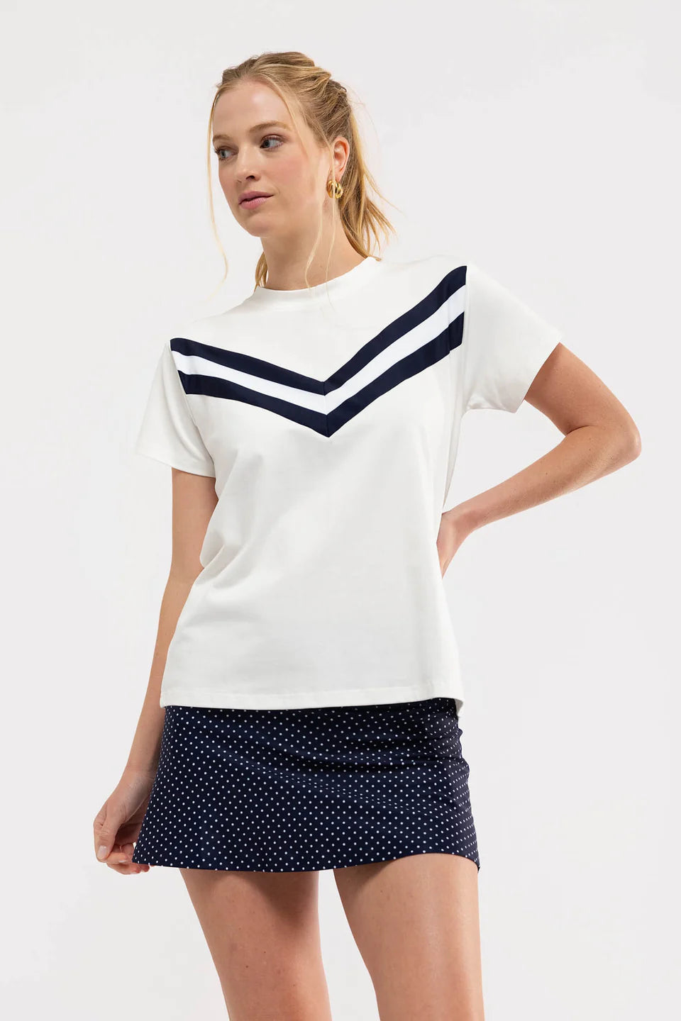 Bodie Tee - White/Navy