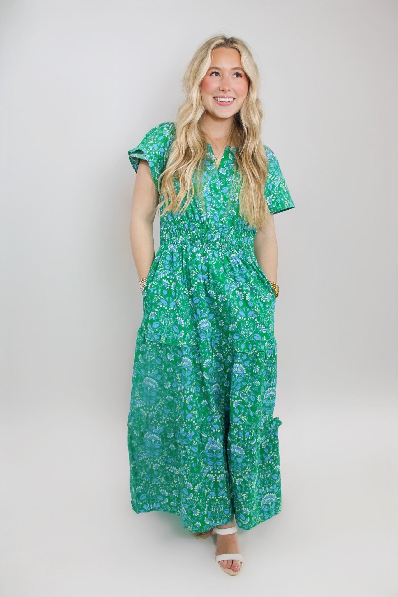 Green Alina Maxi Dress