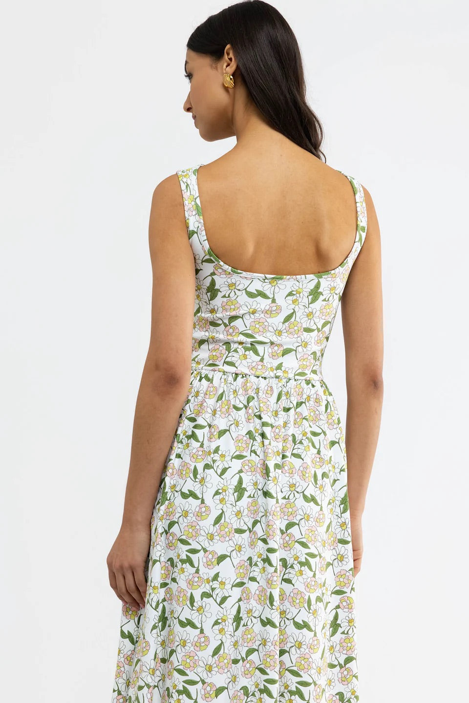 Izzy Dress by Smith & Quinn featuring a playful Oopsy Daisies pattern, lightweight fabric, and a flattering fit.