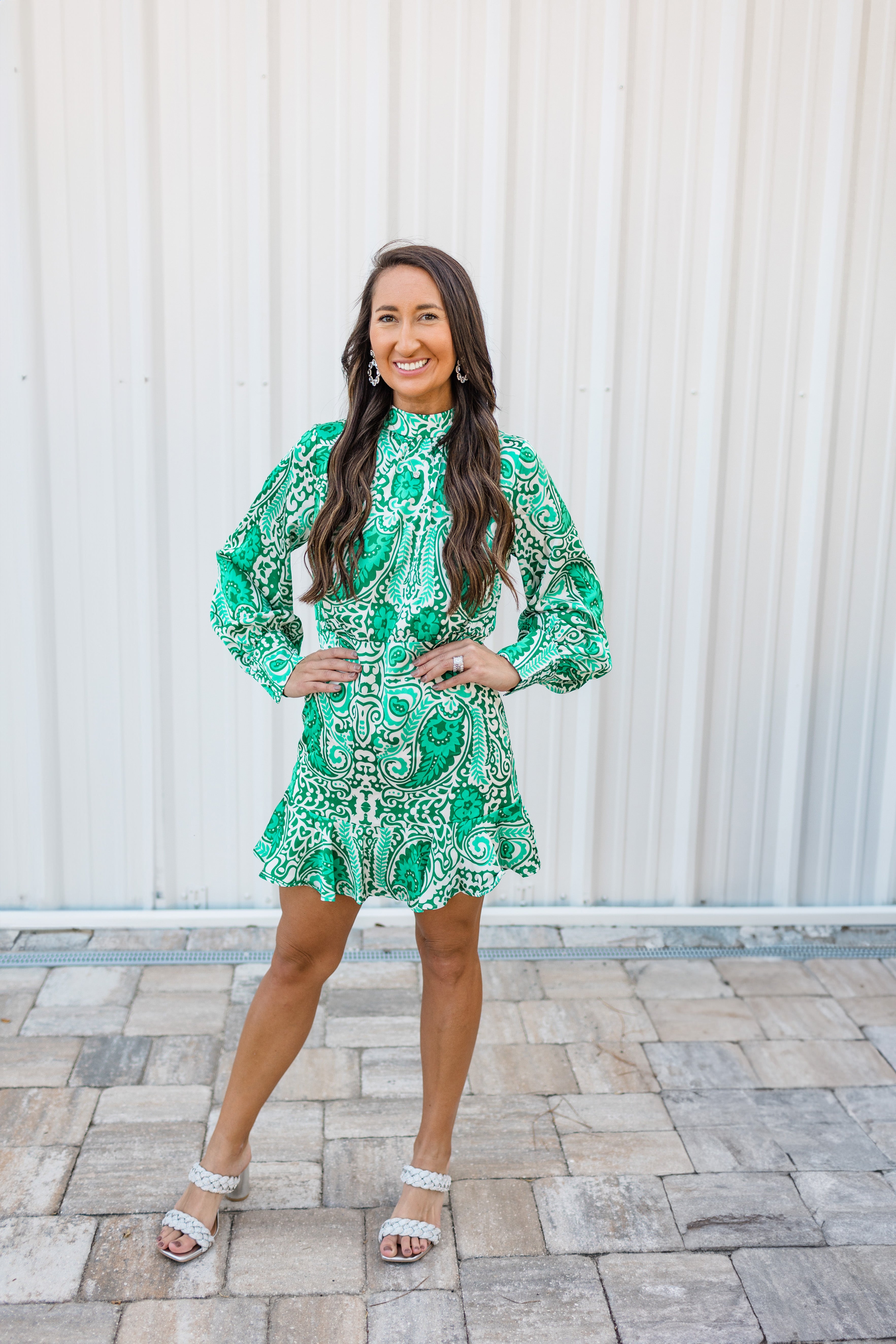 Wintergreen Paisley Dress