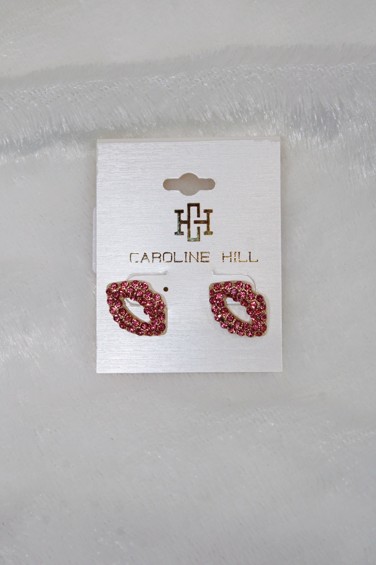 PUCKER UP CZ LIPS EARRING