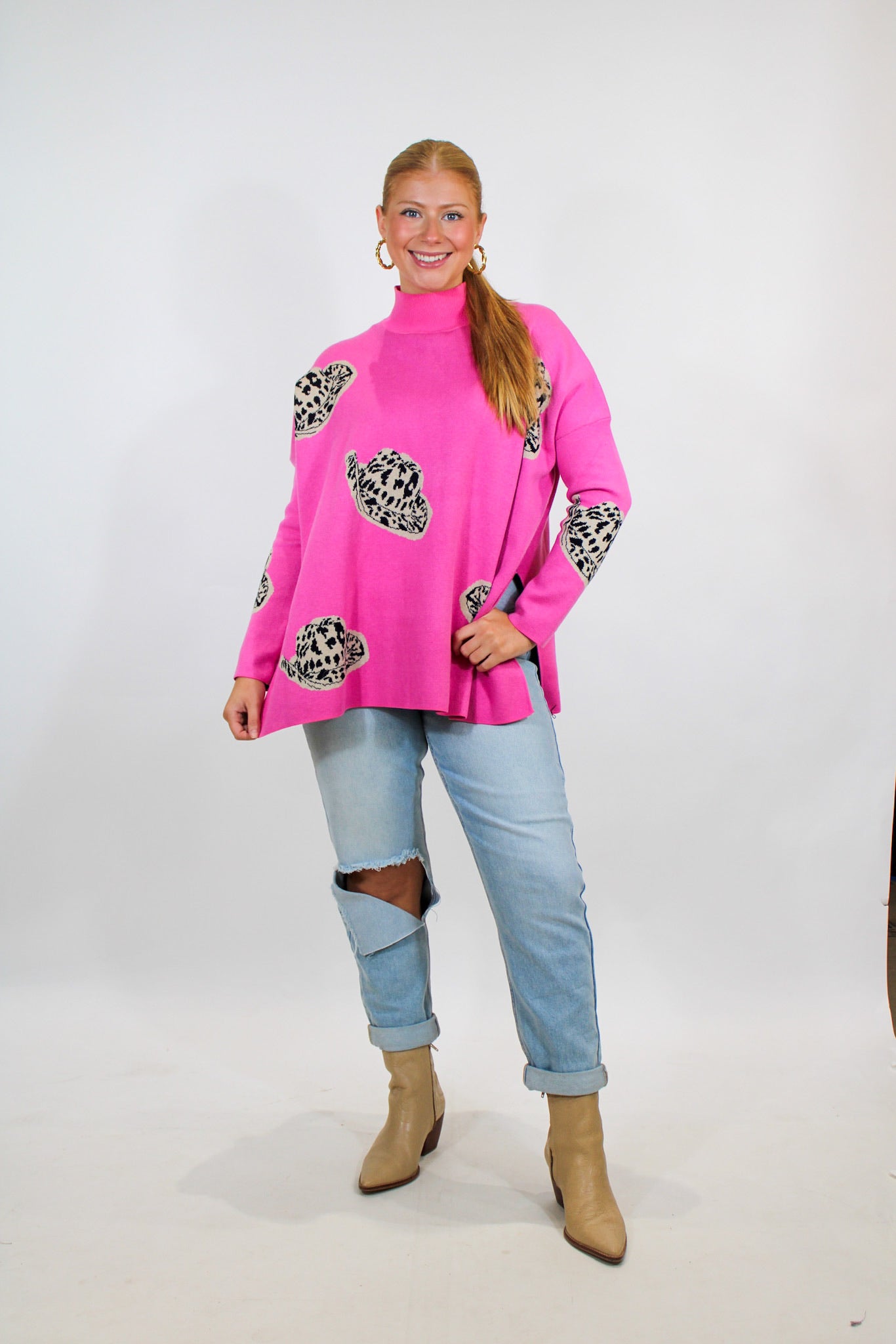 Pink Cowgirl Sweater