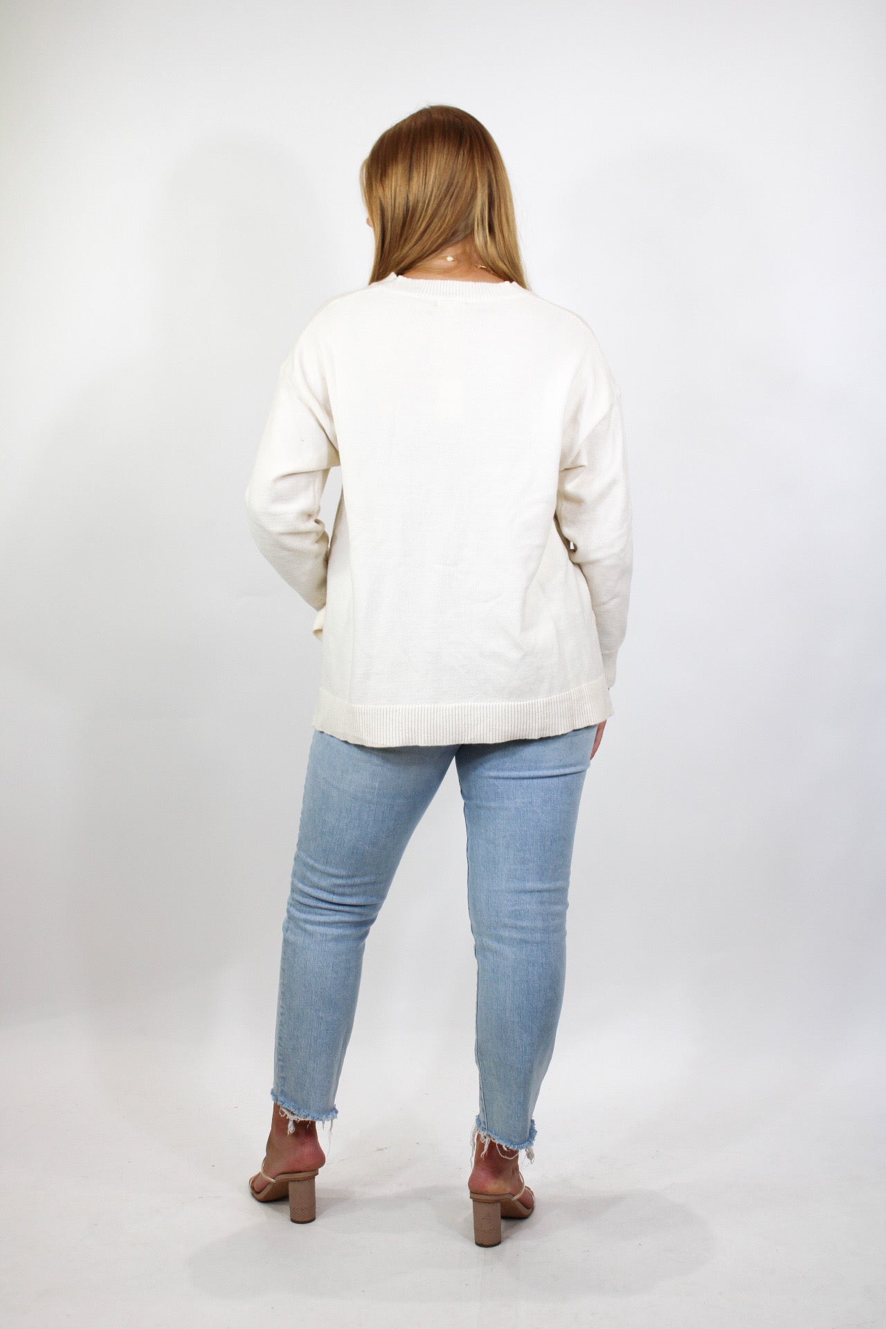 V Neck Lightweight Sweater