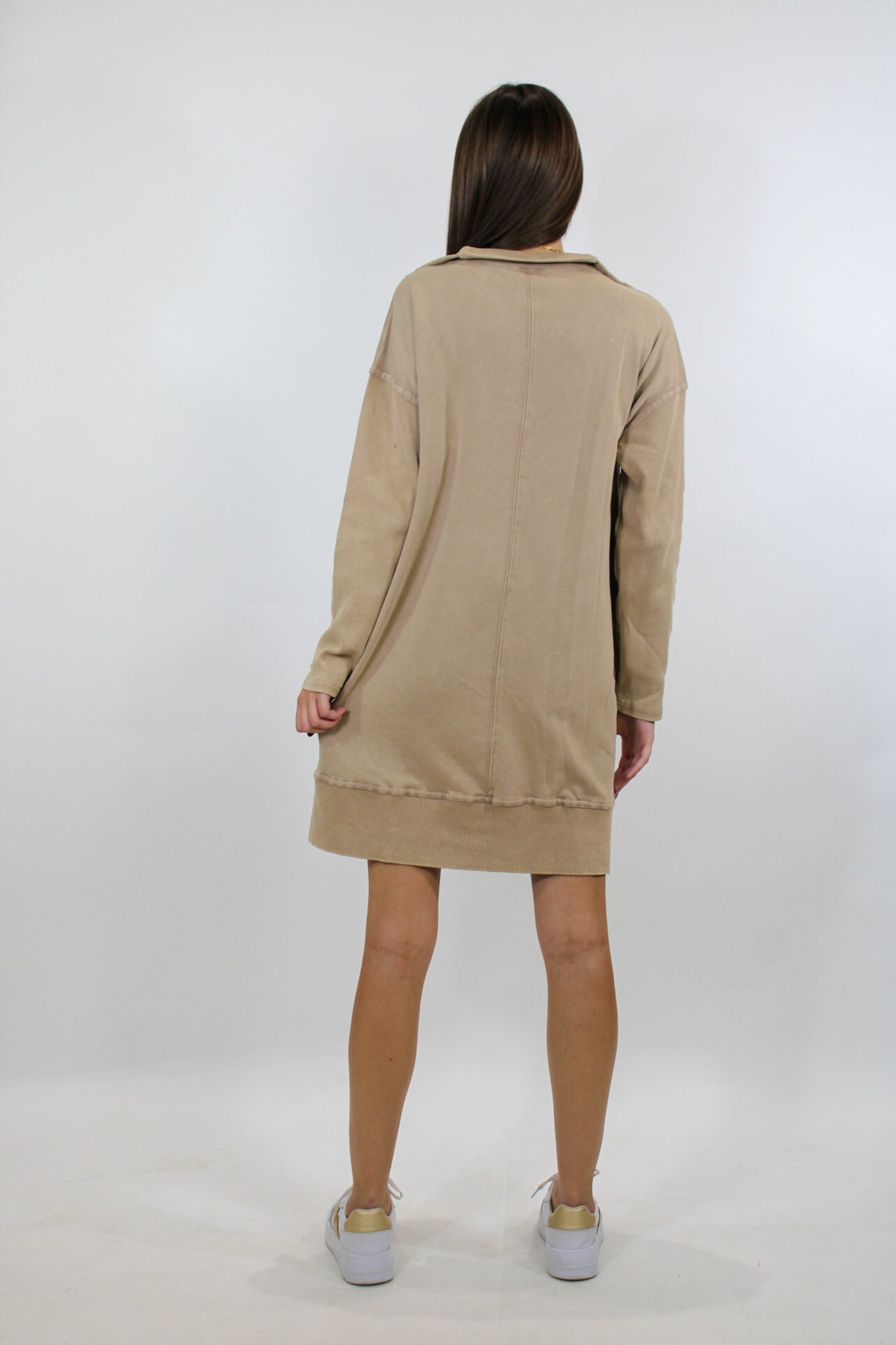 Sporty Sis Quarter Zip Dress