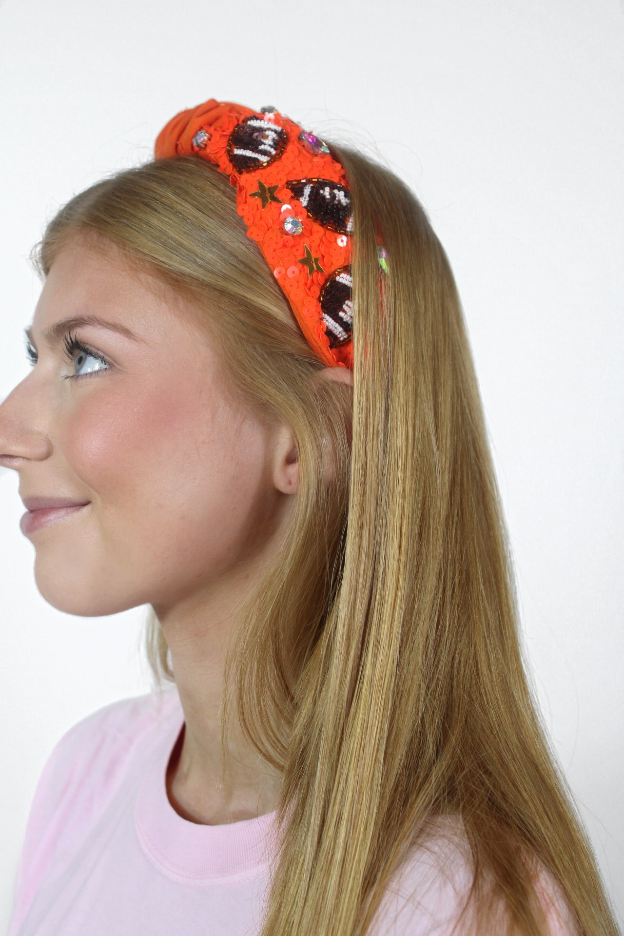 Interception Football Sequin Headband