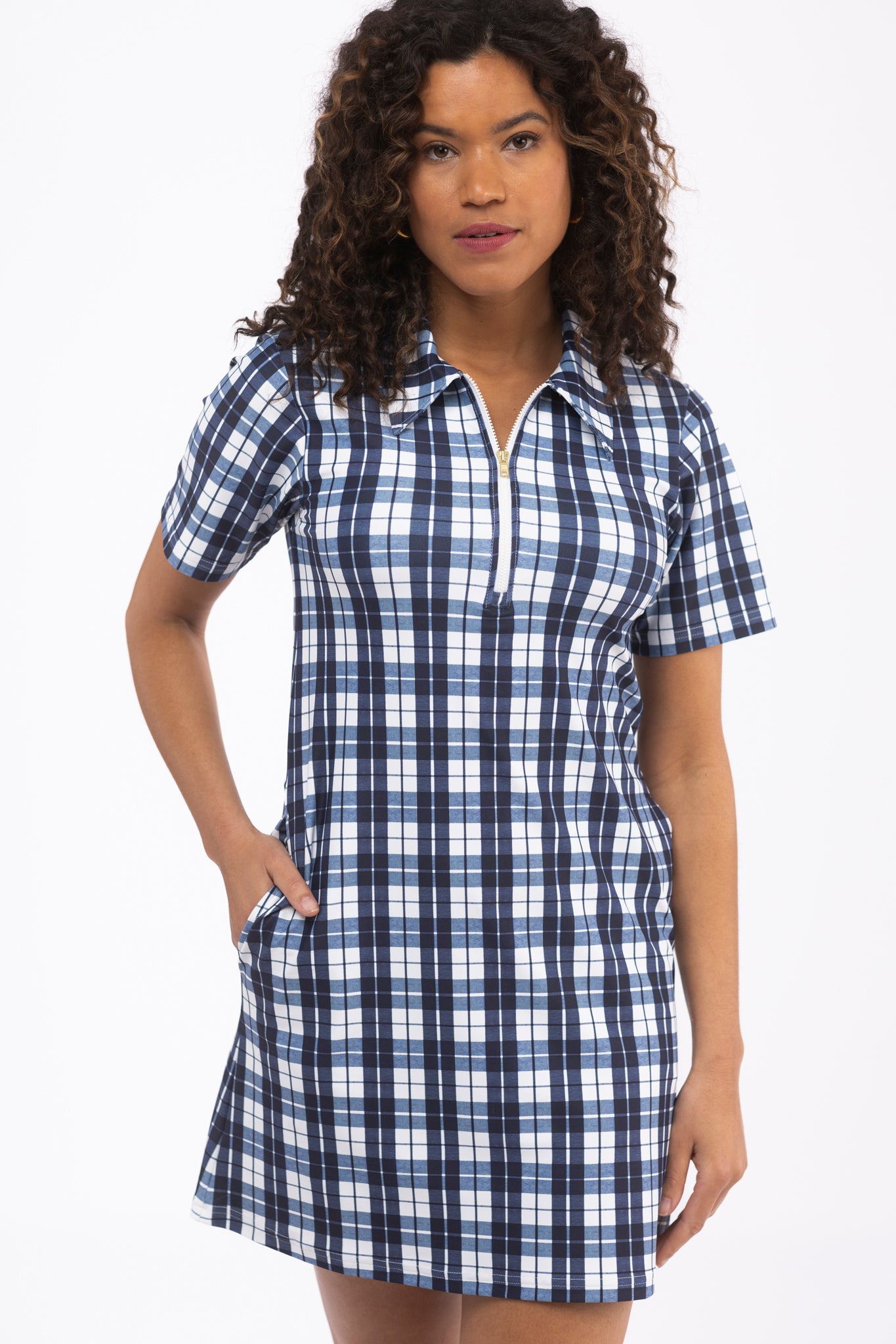 Ottolie Mariners Plaid Mini