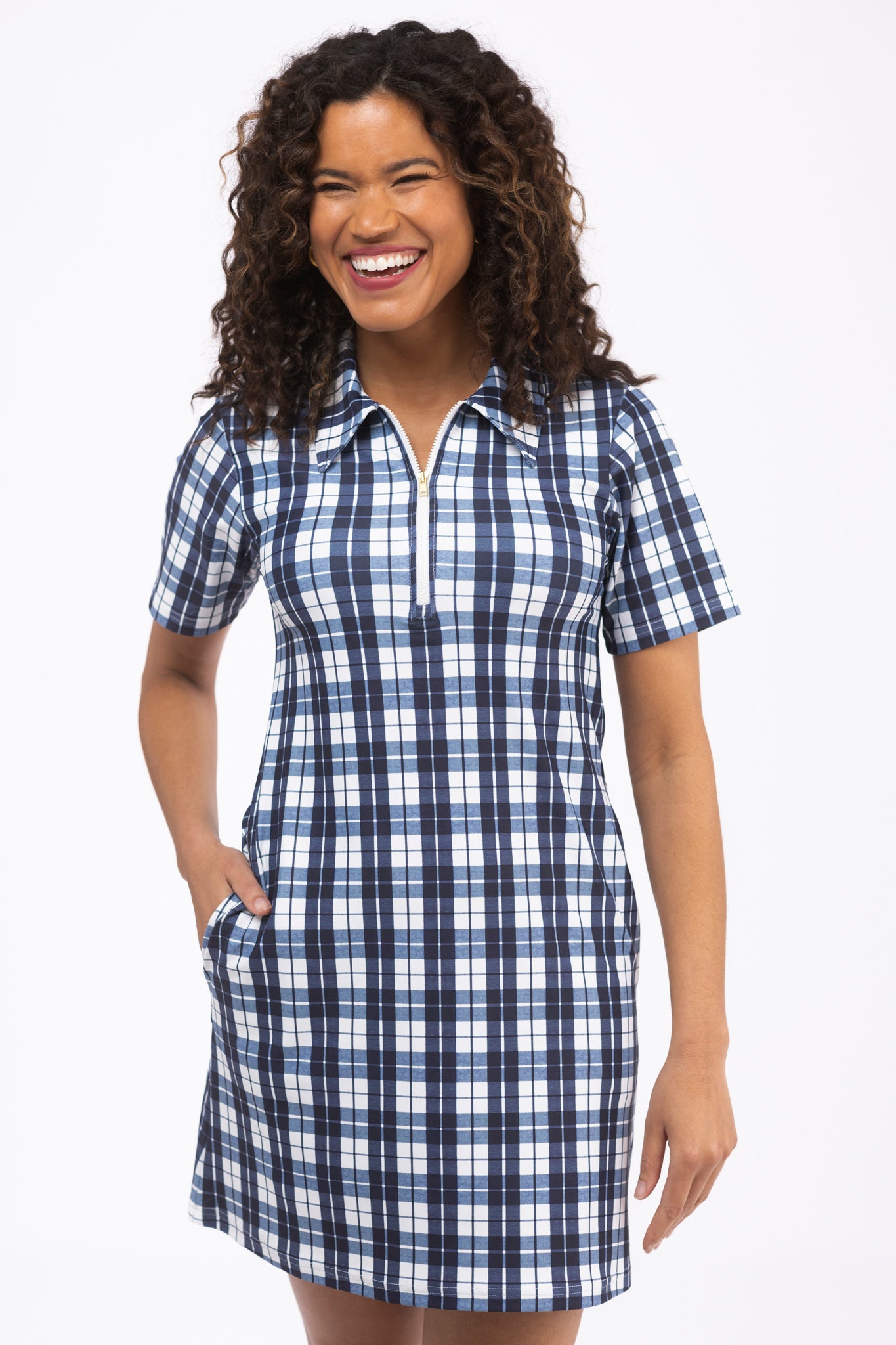 Ottolie Mariners Plaid Mini