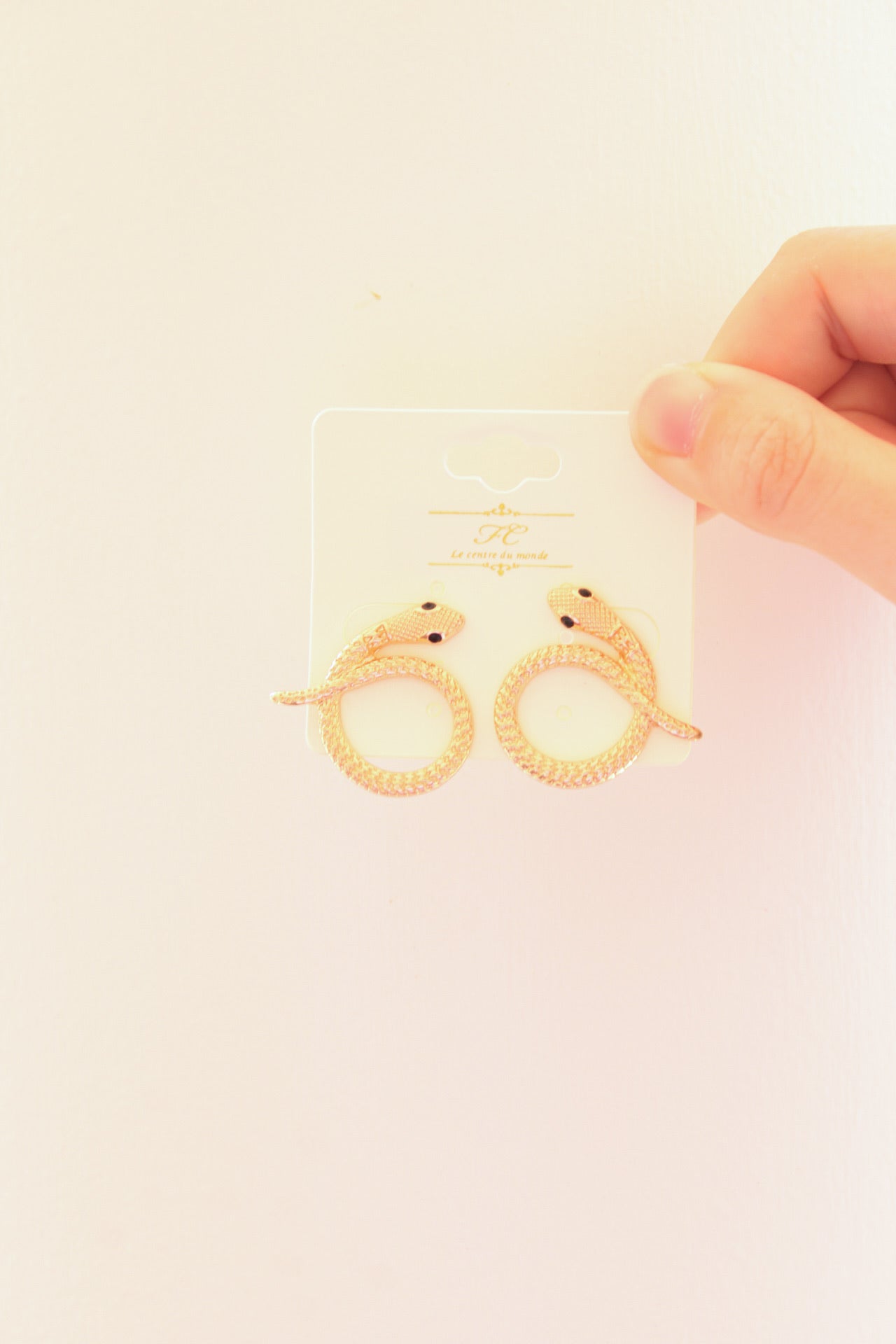 Snake Circle Earrings