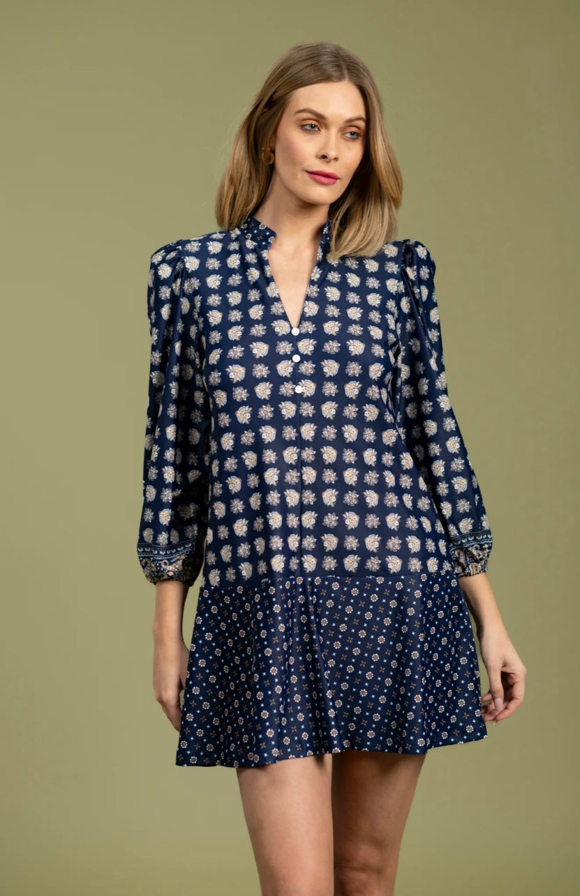 The Hazel Mini Dress - Flora Paisley Multi