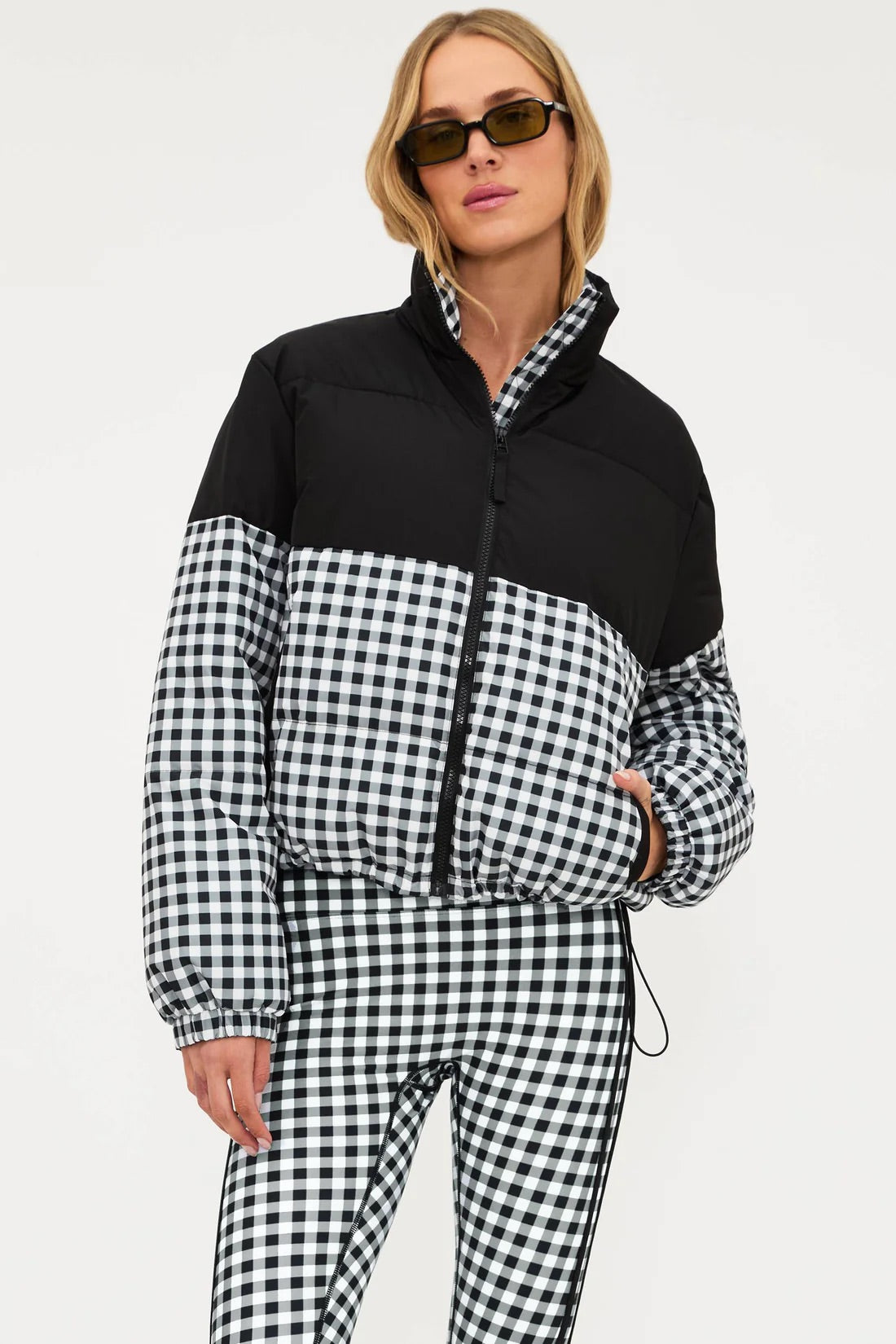 Jojo Puffer - Slate Gingham