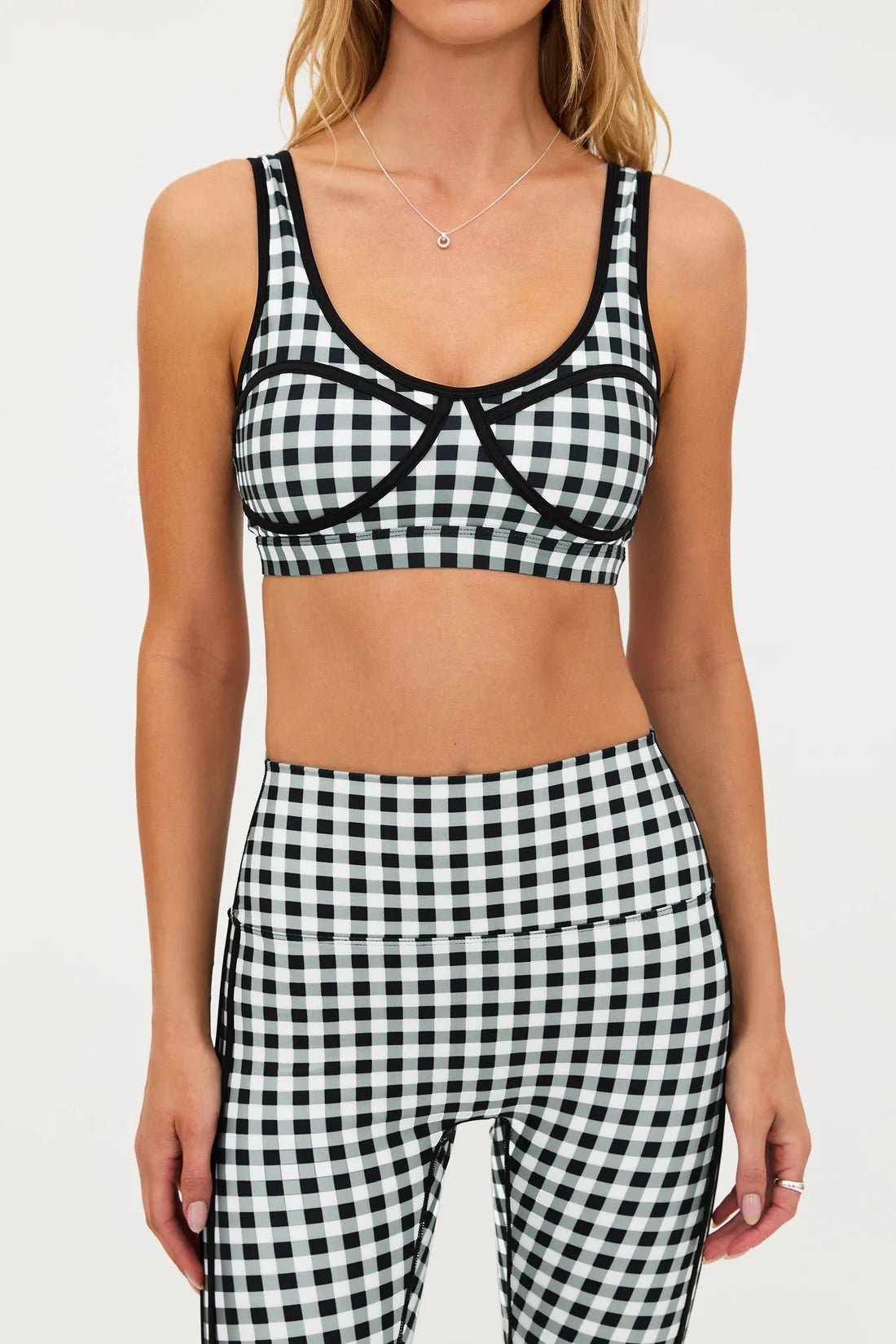 Olympia Top - Slate Gingham