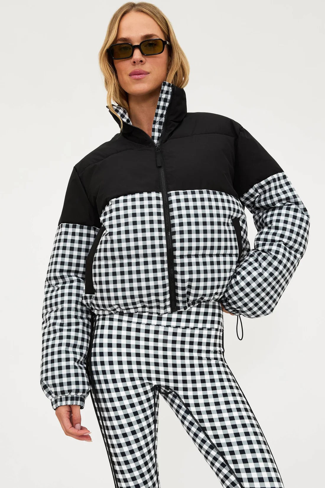 Jojo Puffer - Slate Gingham