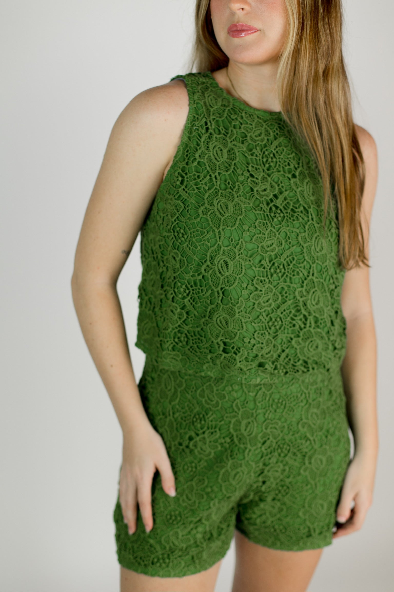 The Adrienne Top - Garden Green
