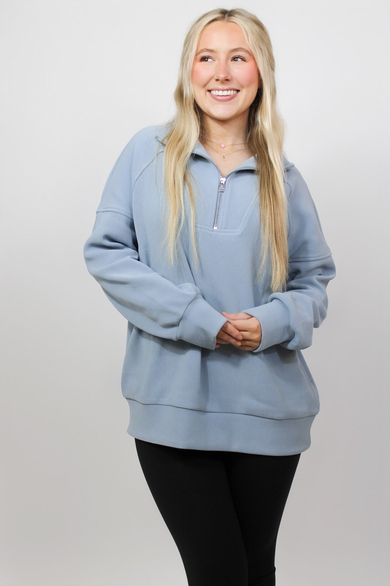 Rhea Half Zip Sweat