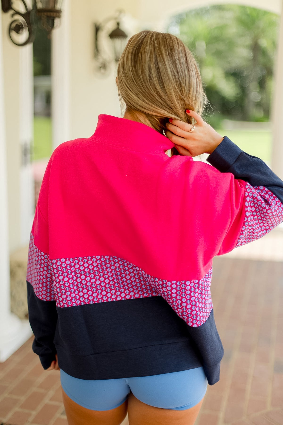 JV Quarter Zip - Berry/Berry Love