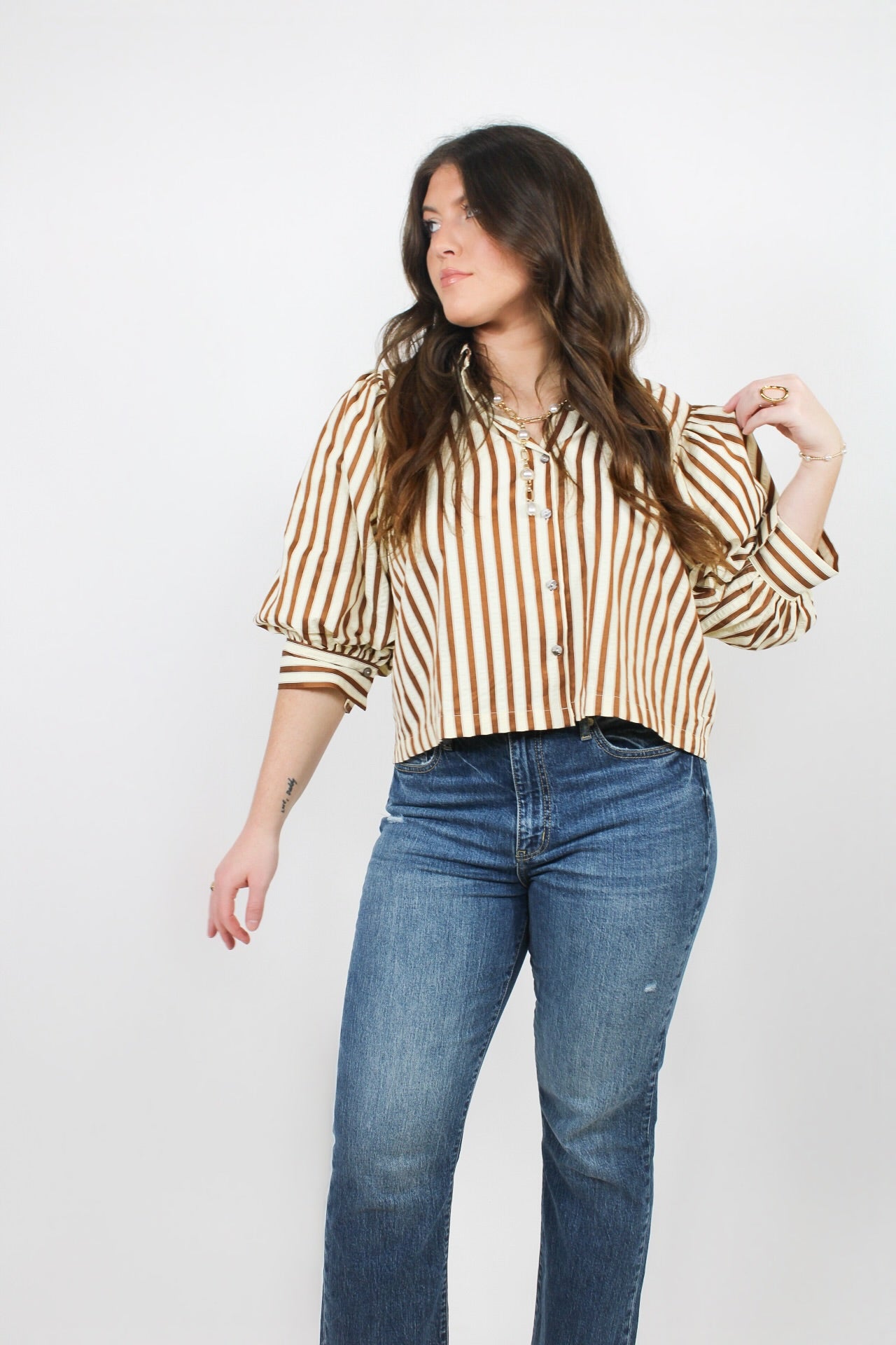 The Hazel Stripe Blouse