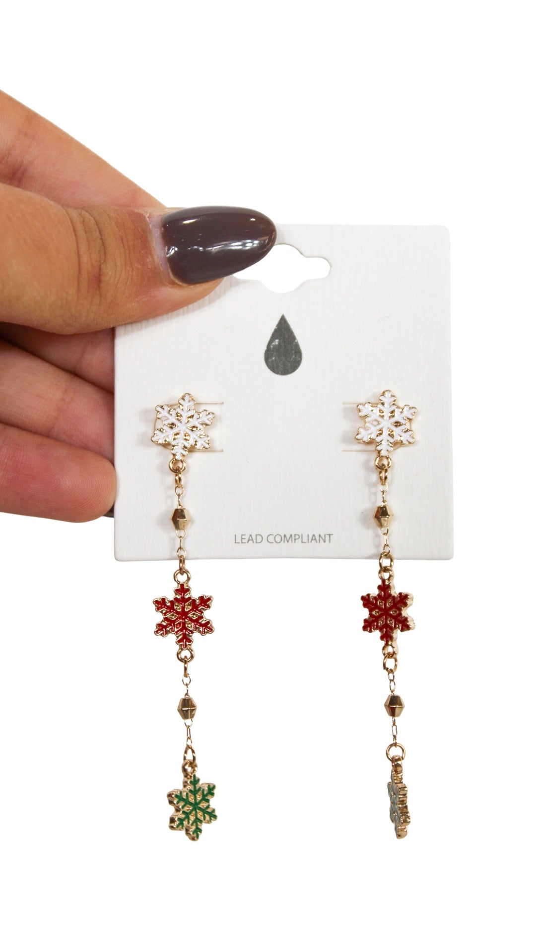 The Snowflake Drop Earring