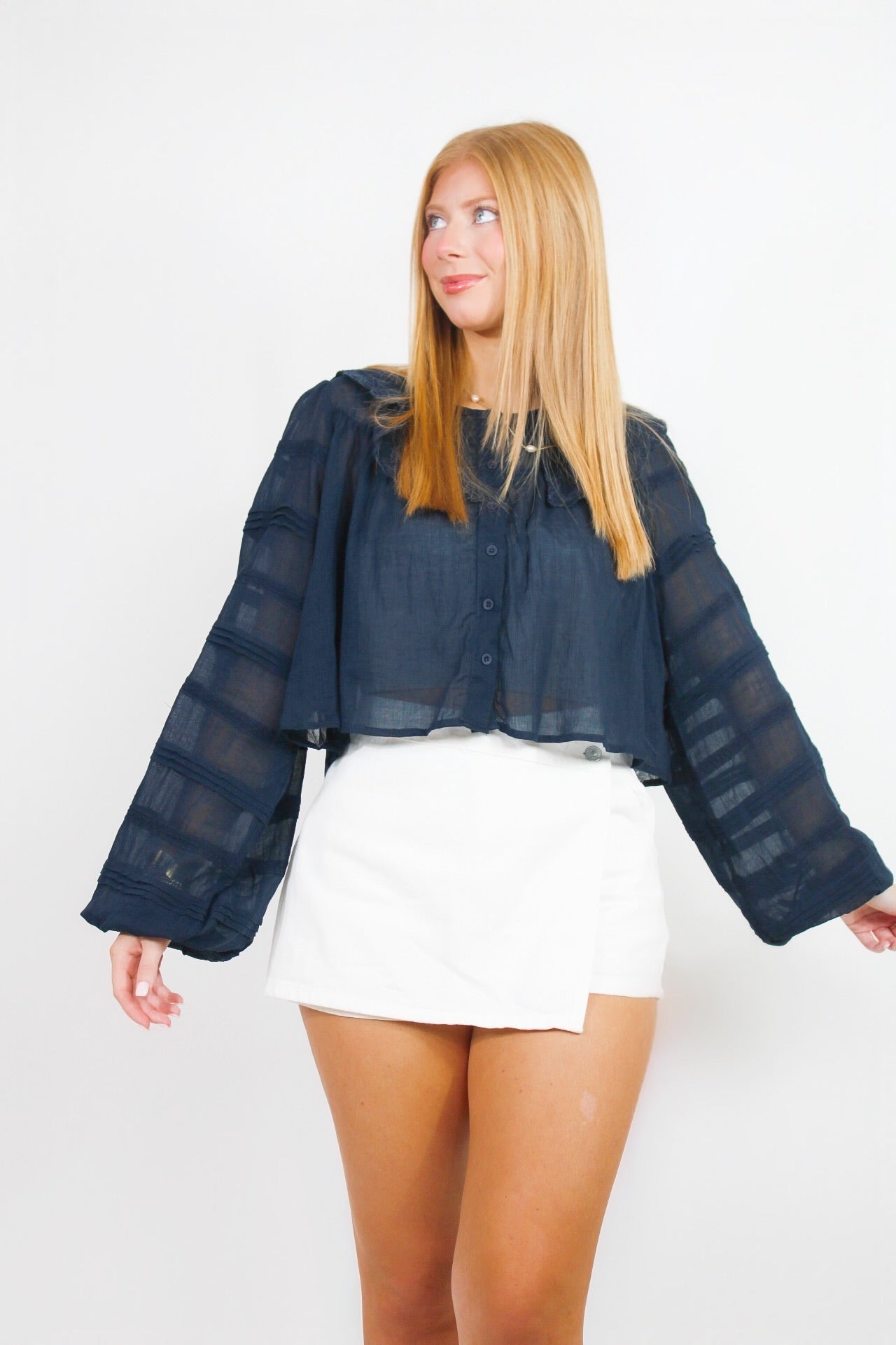 The Navy Boutique Top