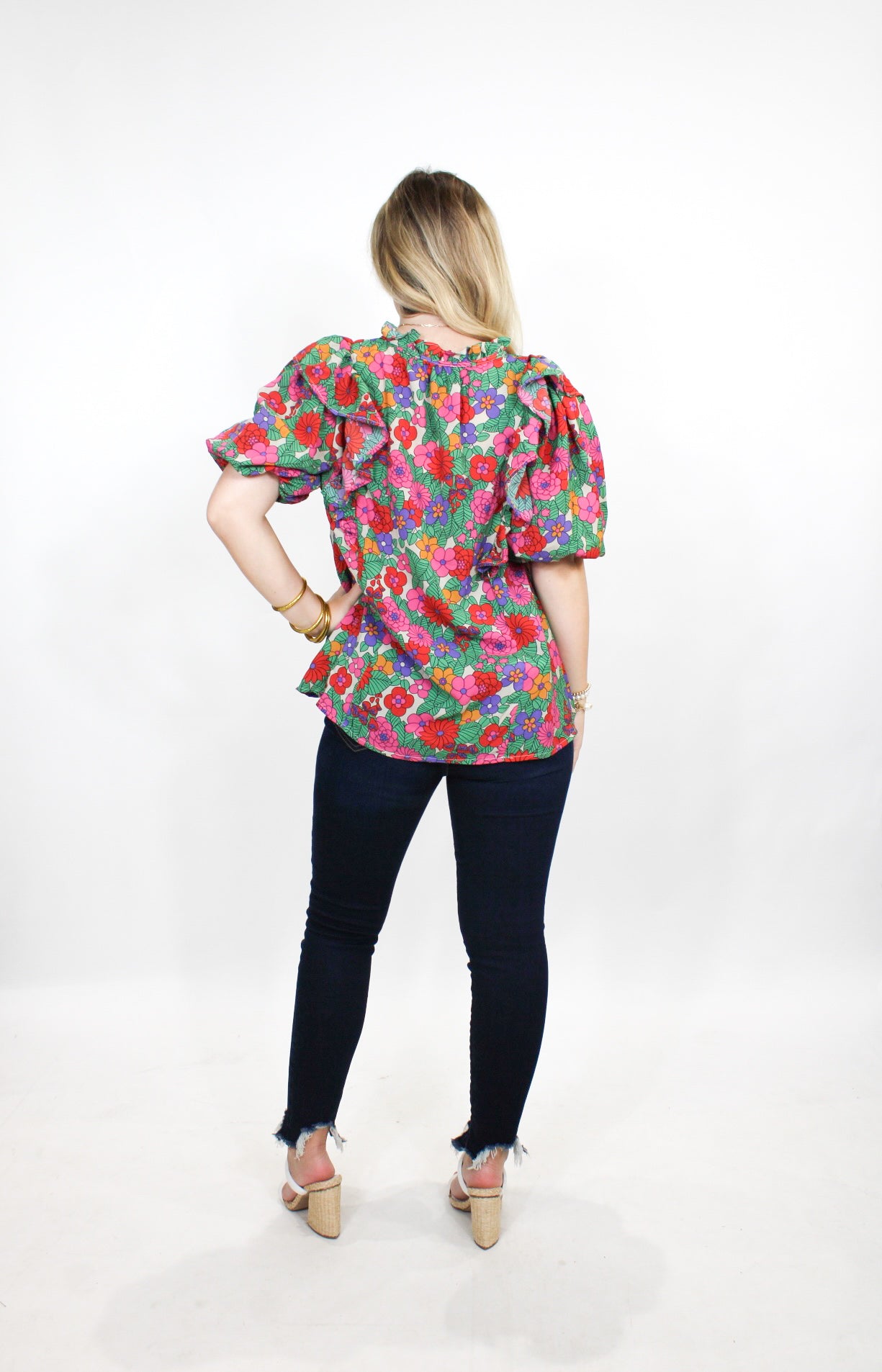 Fall Time Florals Blouse