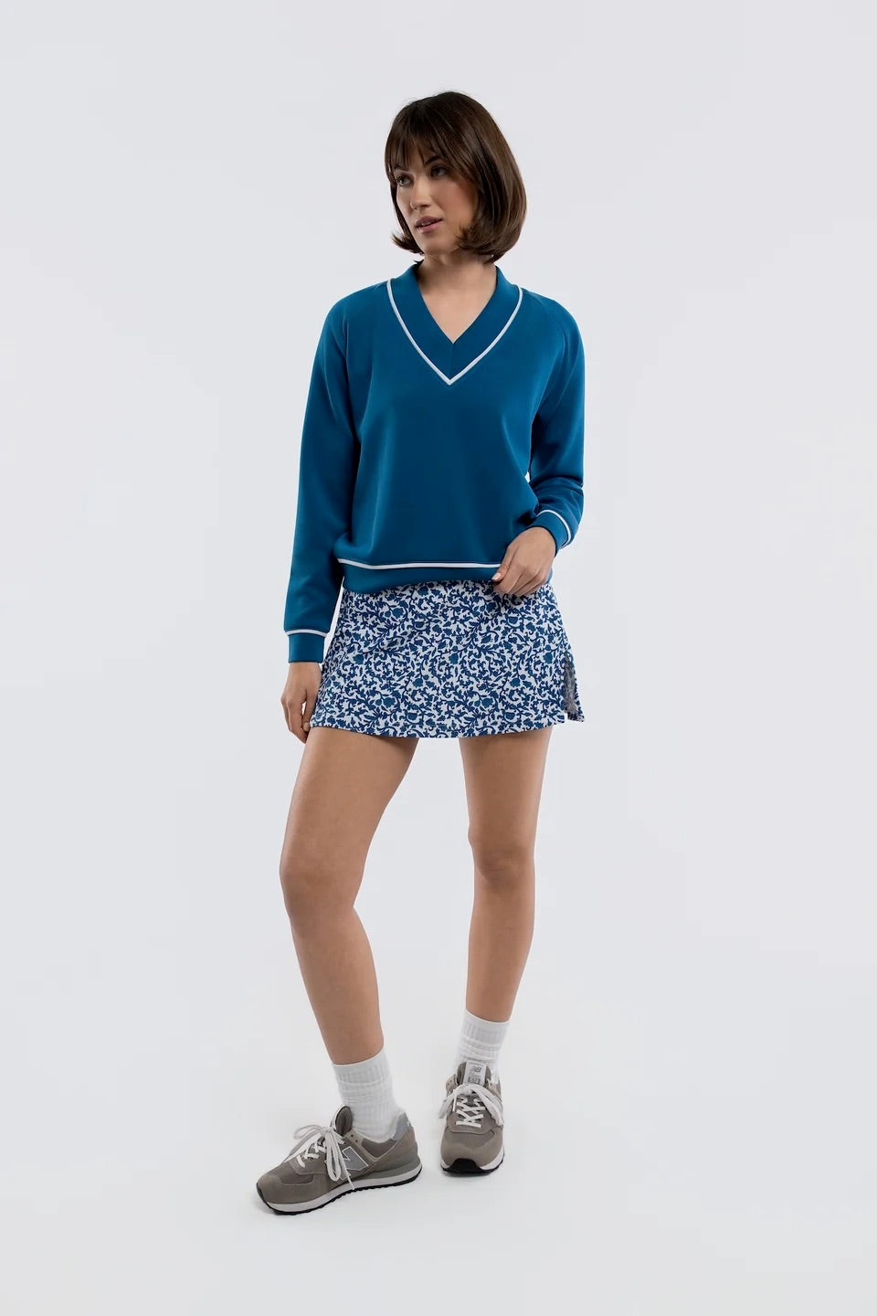 The Candace Pullover - Porcelain