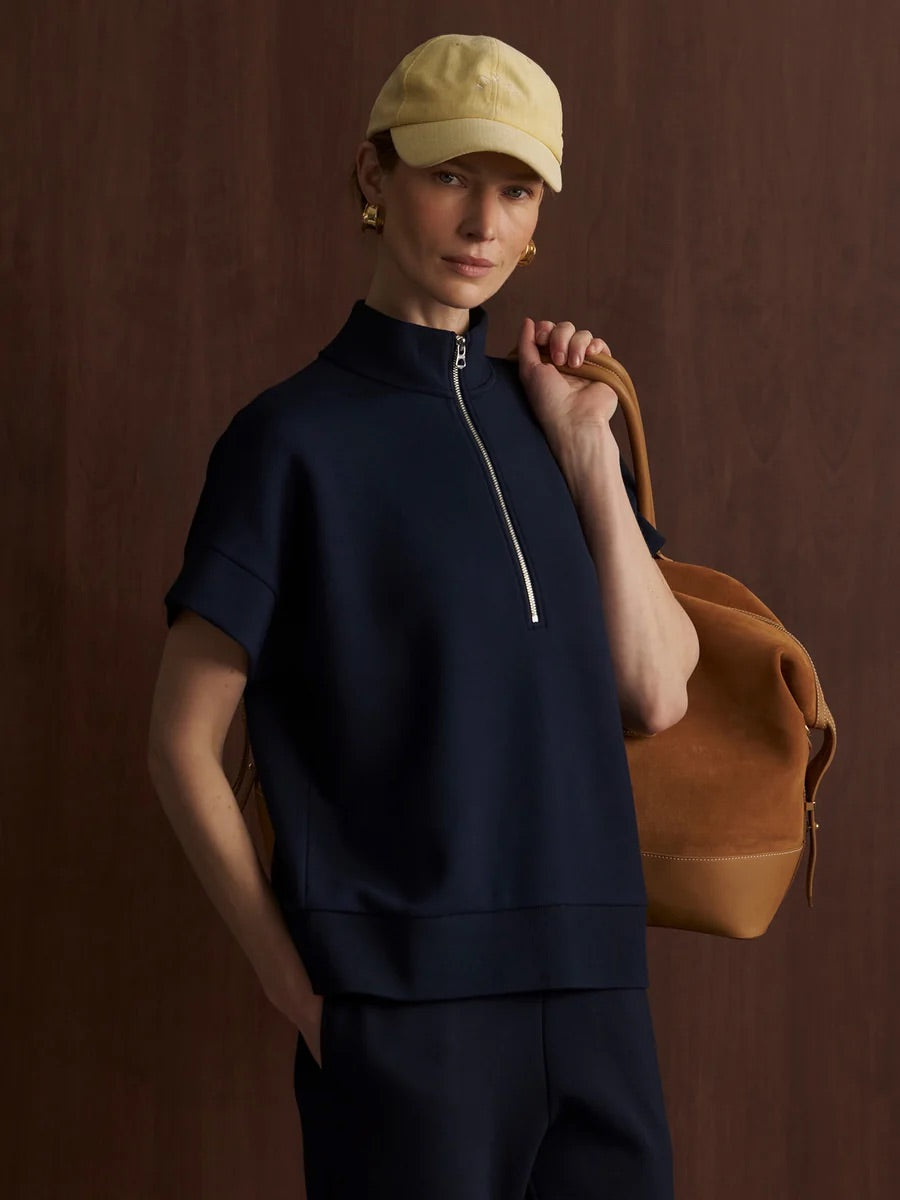Ritchie Short Sleeve Sweat - Navy