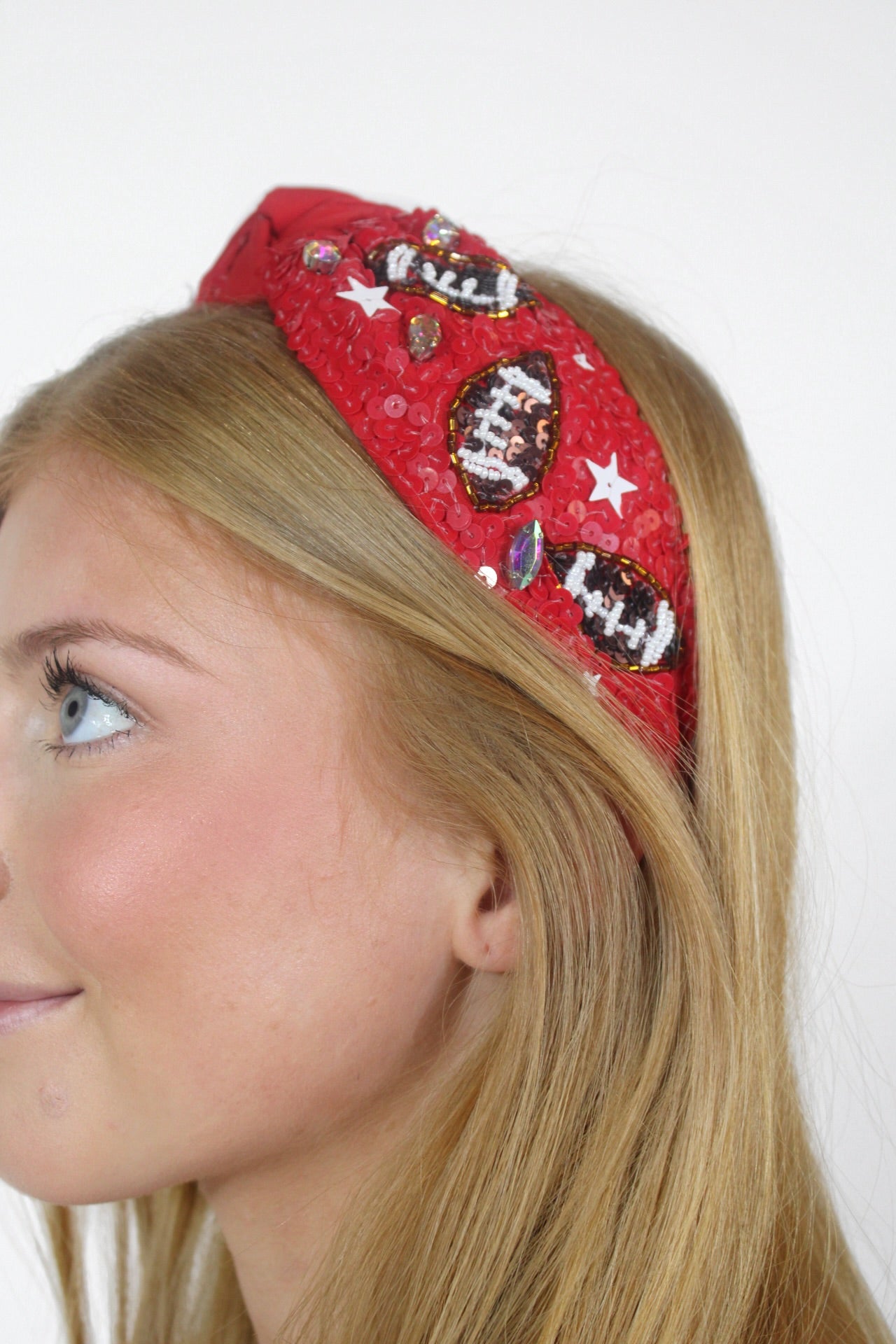 Interception Football Sequin Headband