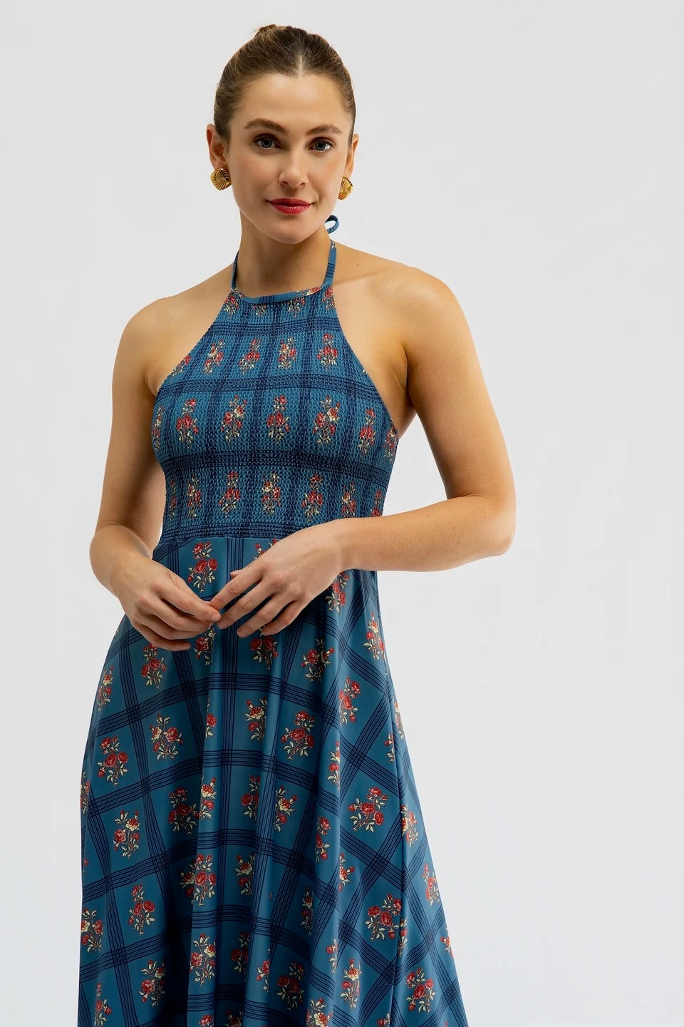 The Florenza Dress - Camellia Plaid Prcln