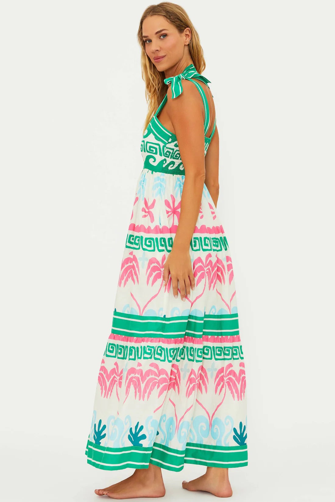 Cami Dress Tropical Palm