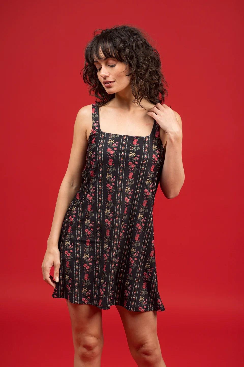 The Carol Dress - Onyx Garden Roxy Sub