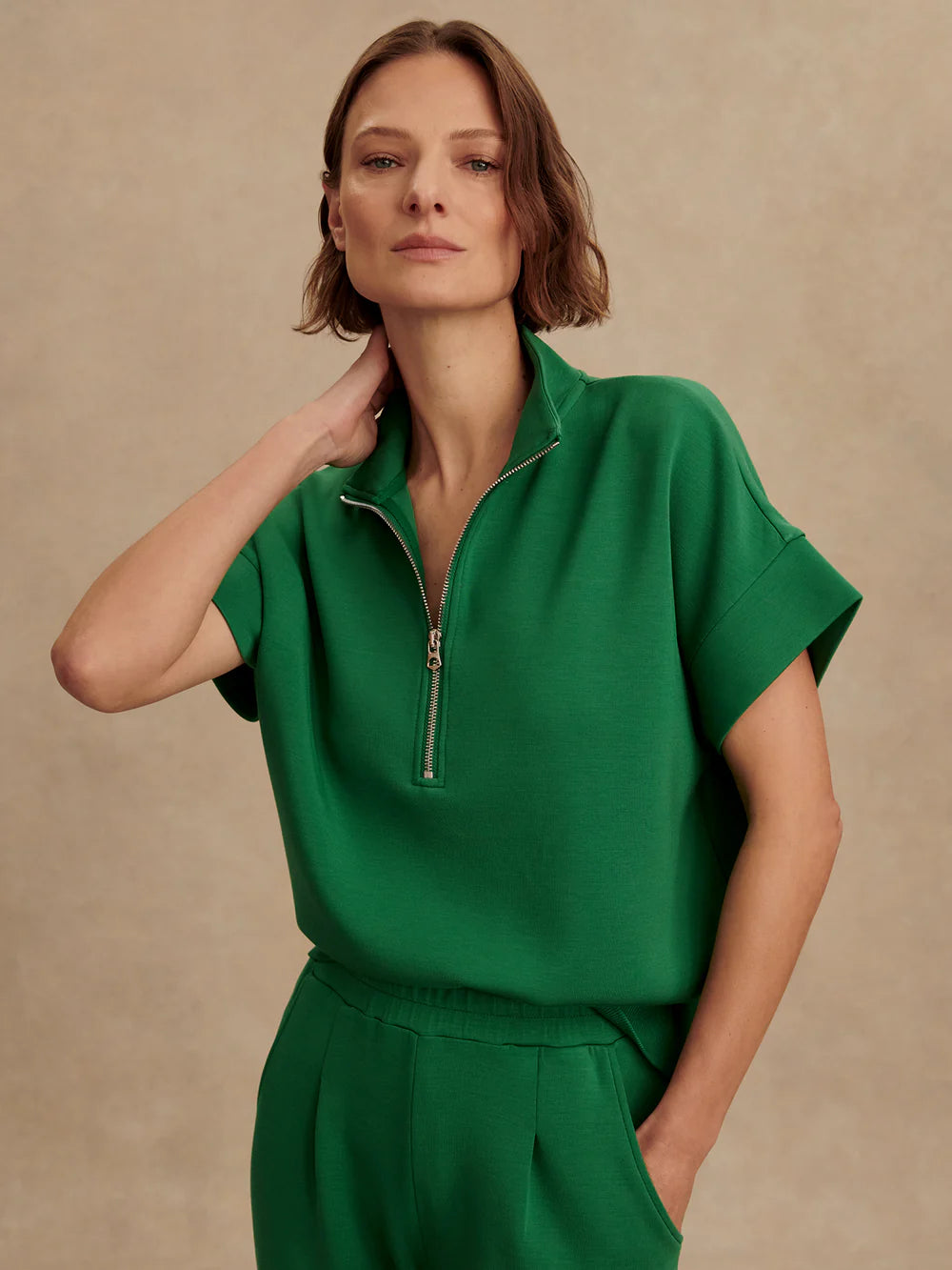 Ritchie Short Sleeve Sweat - Verdant Green