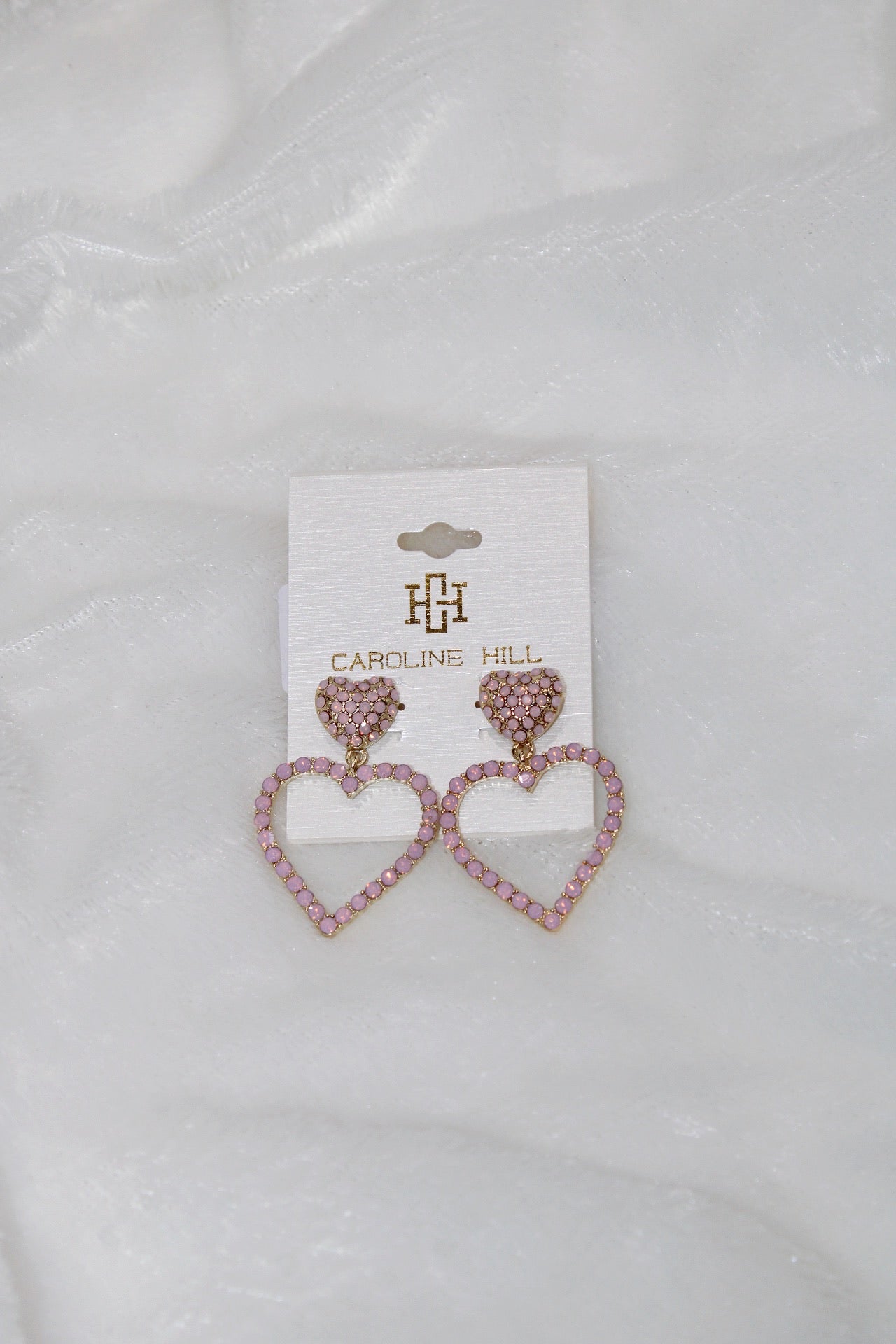 LAREDO CZ HEART EARRING