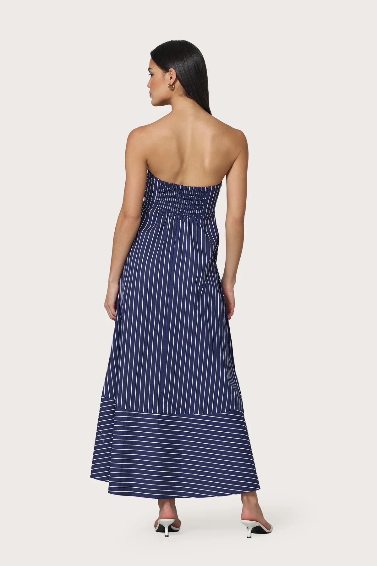 Timothy Dress - Indigo Stripe