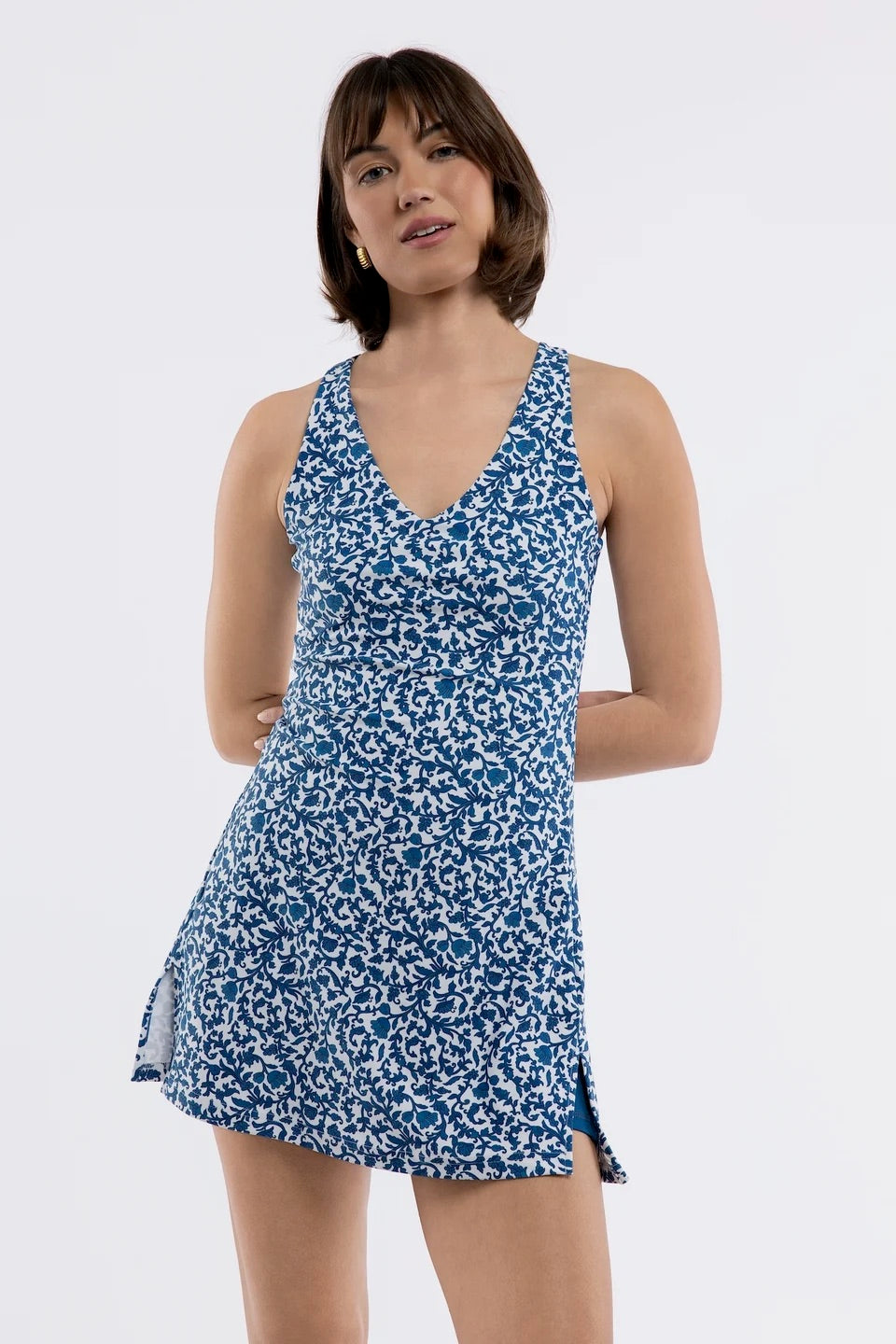 The Campbell Dress - Porcelain Floral