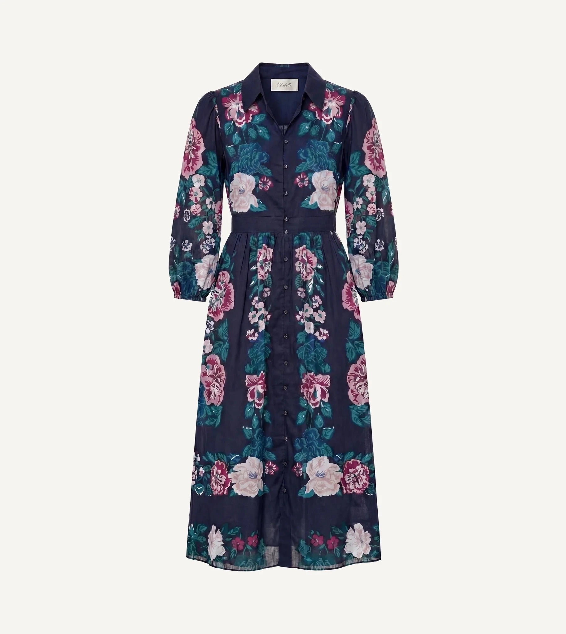 Donatella Midi Dress - Juliet Ebony