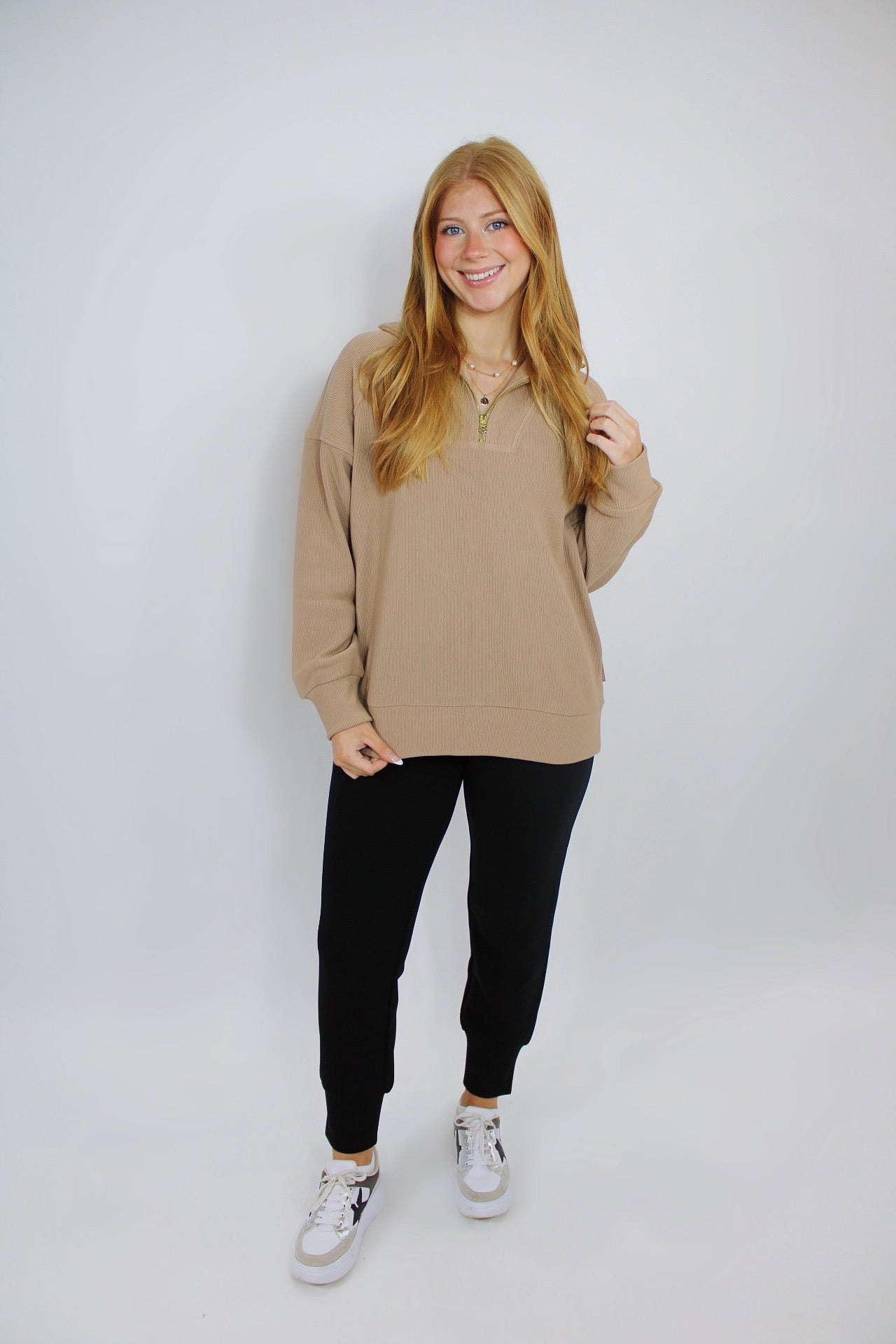 Rhea Half Zip Sweat