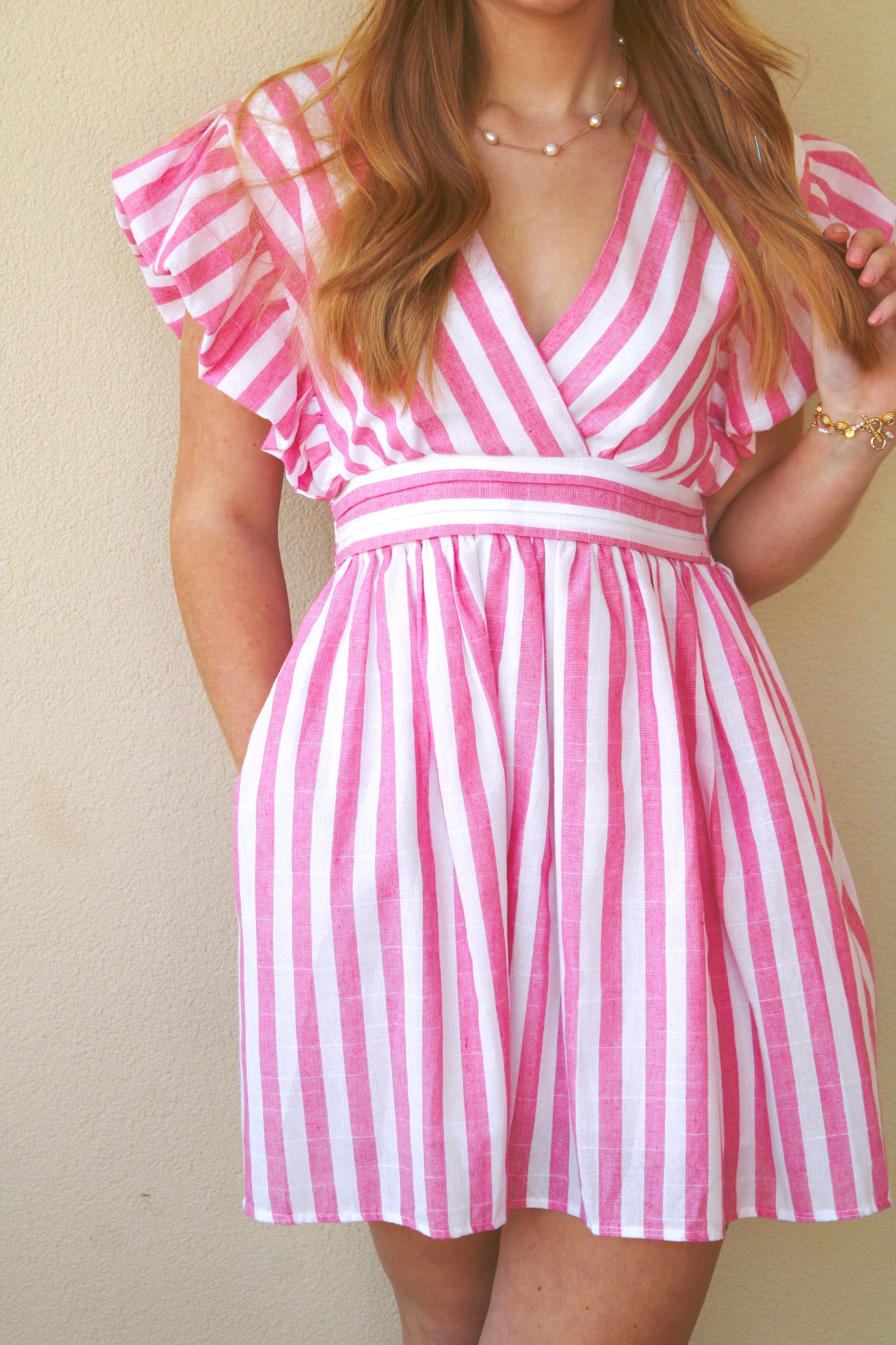 Pink Striped Dress