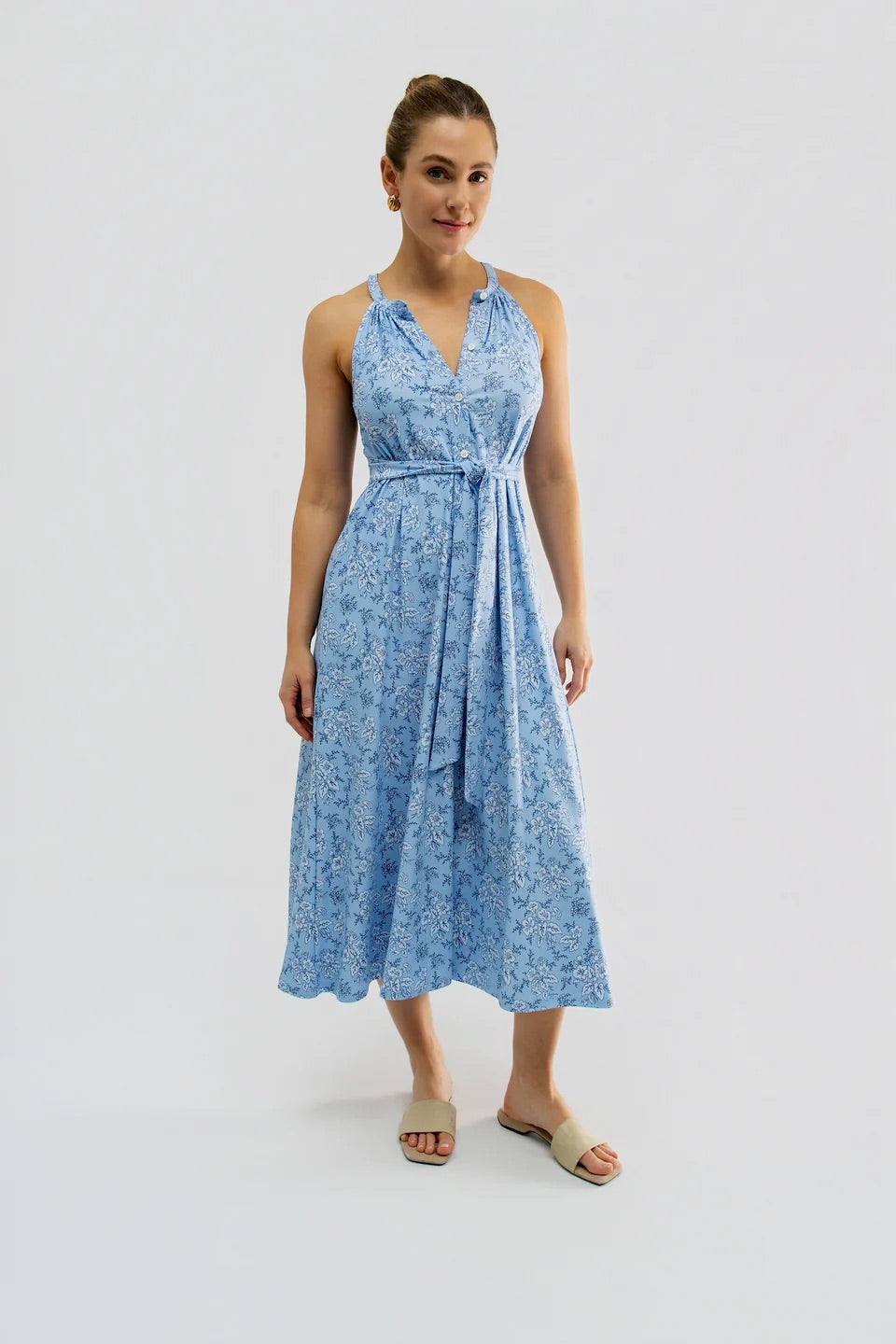 The Sunny Dress - Raindrop Floral