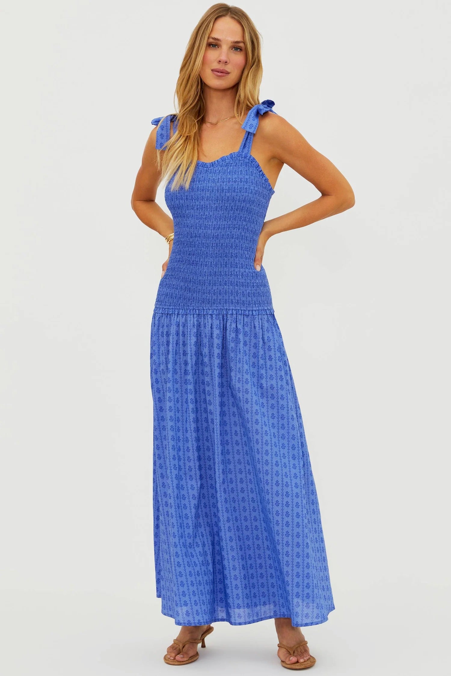 Isadora Dress - Sapphire Sea