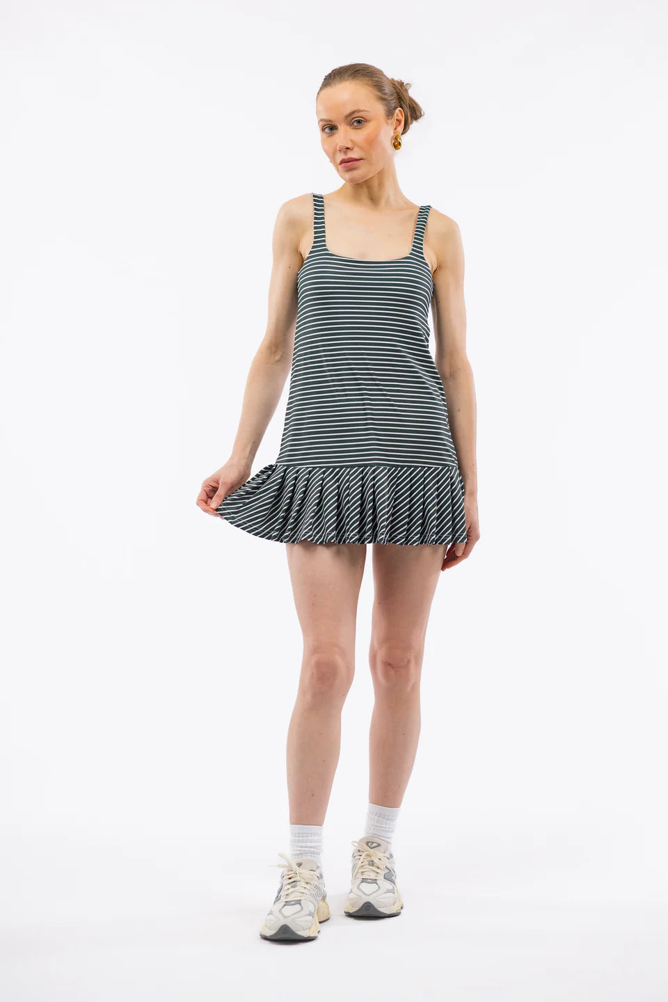 The Lucille Dress - Rosemary Stripe