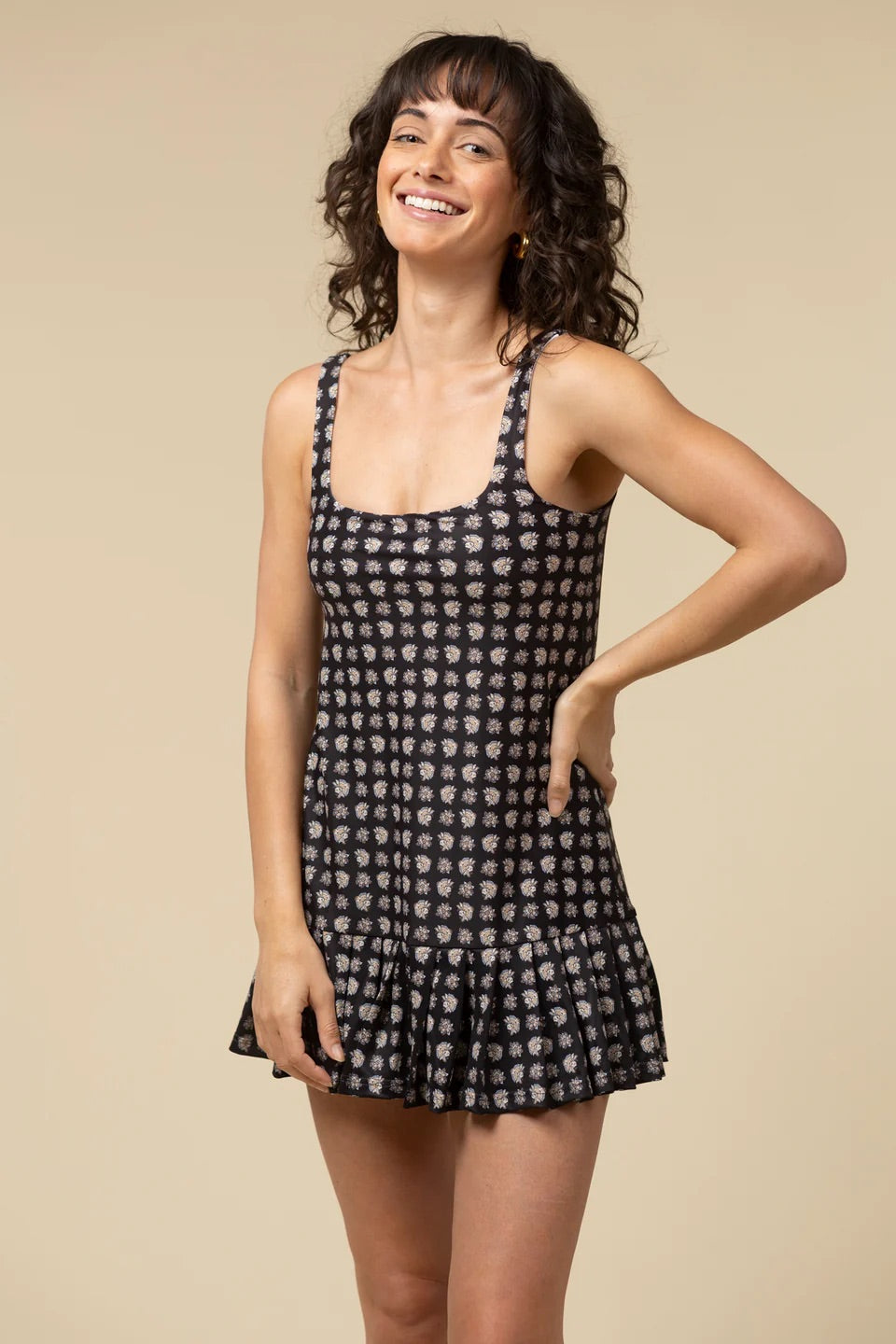 The Lucille Dress - Scarf Flora