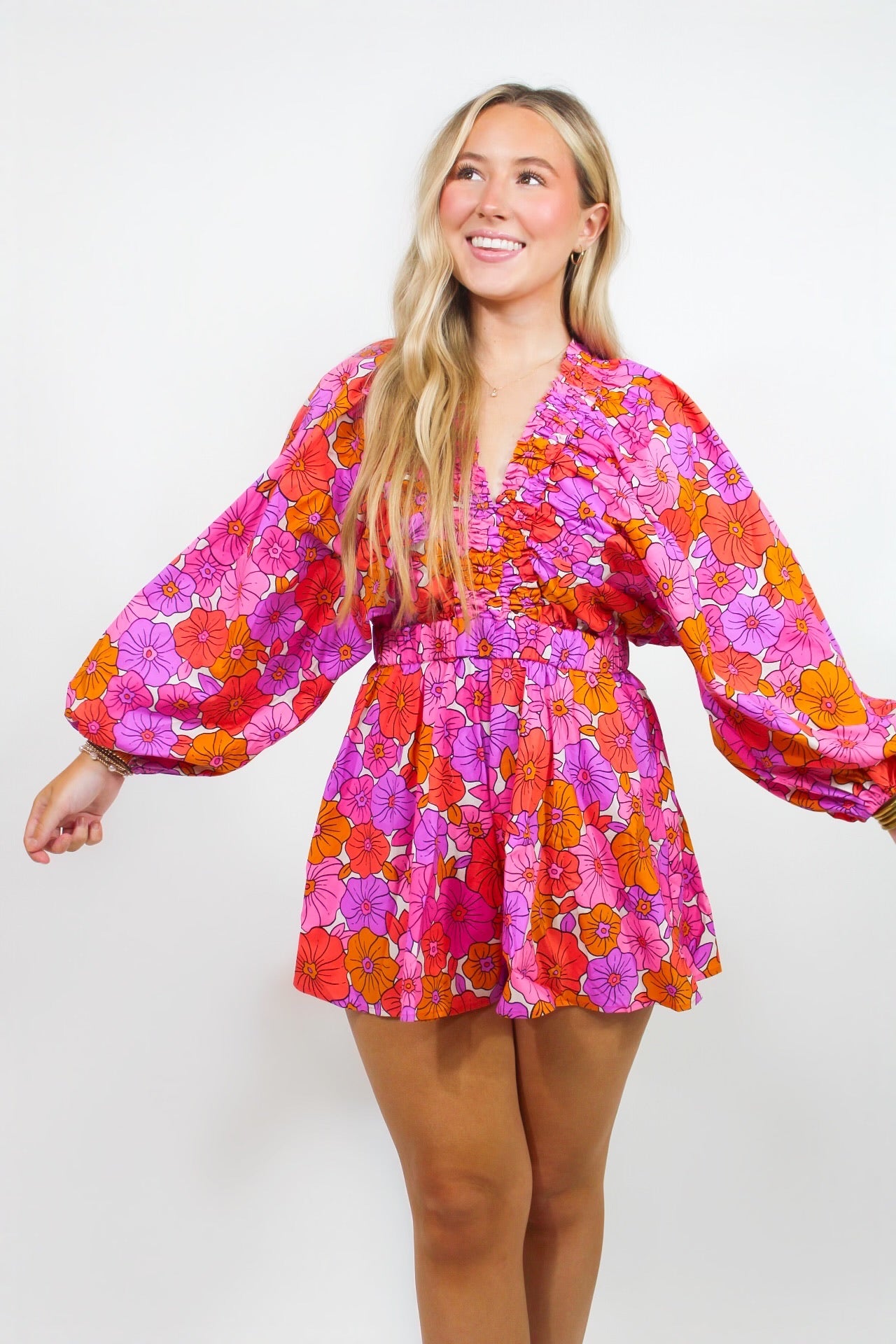 Groovy Blooms Romper