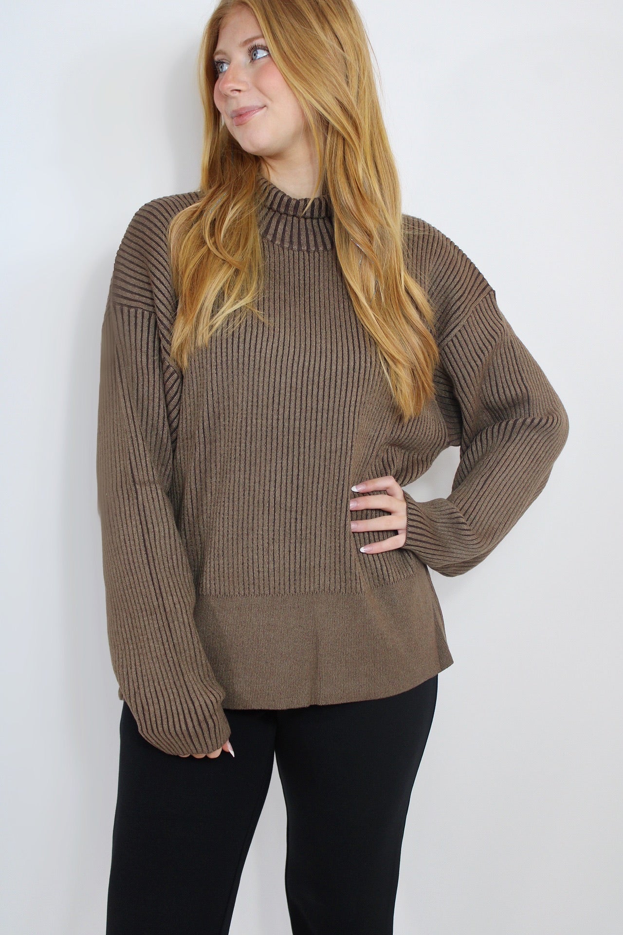 Mayfair Mock Neck Knit