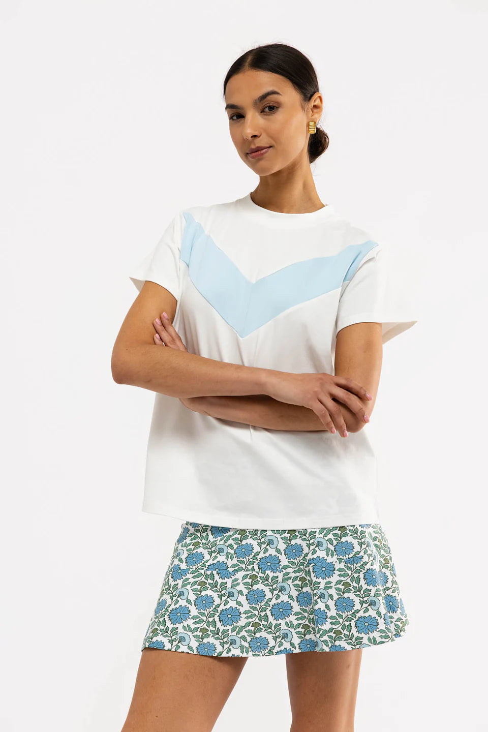 The Bodie Tee - White/Seasalt