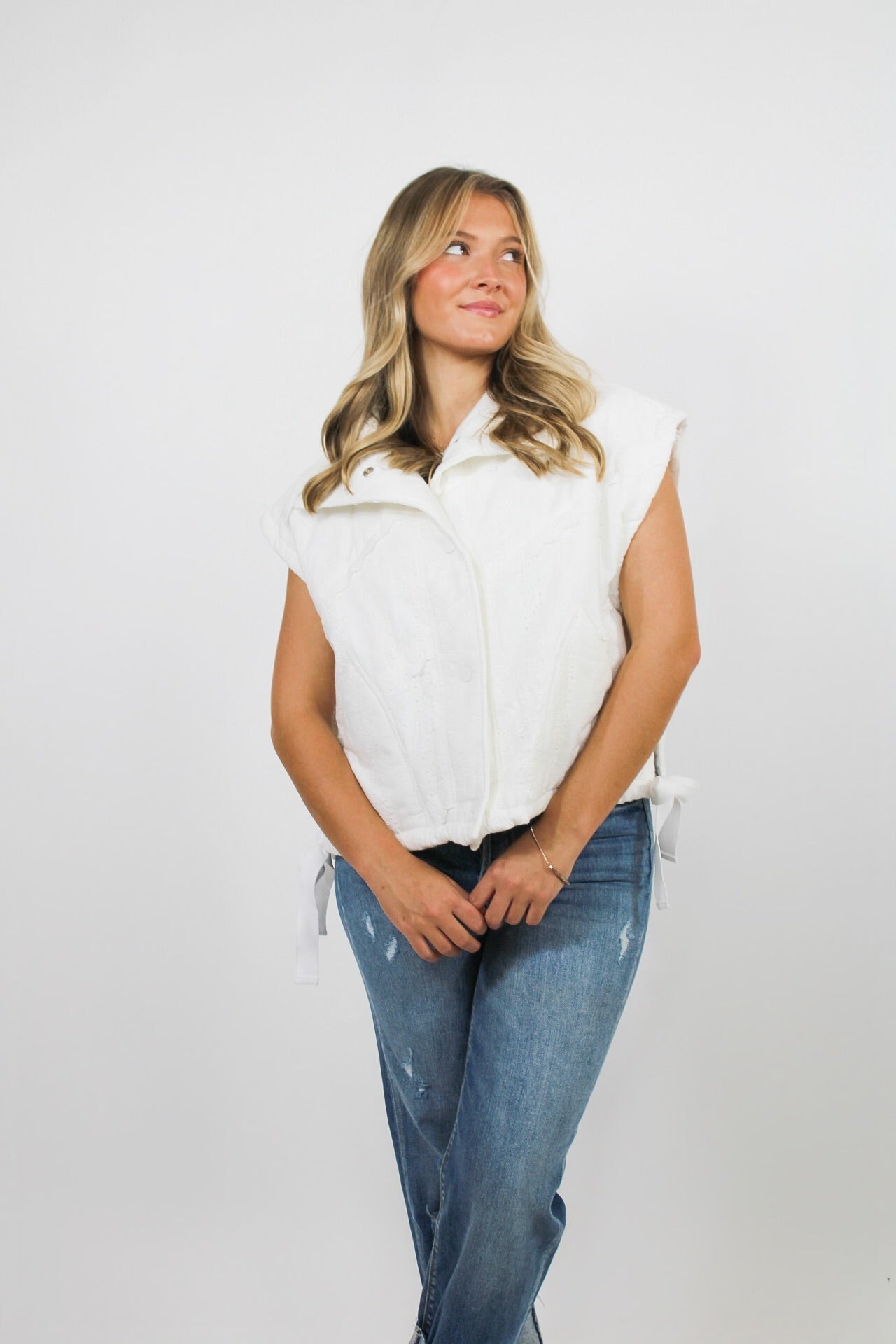 The Eyelet Puffer Vest