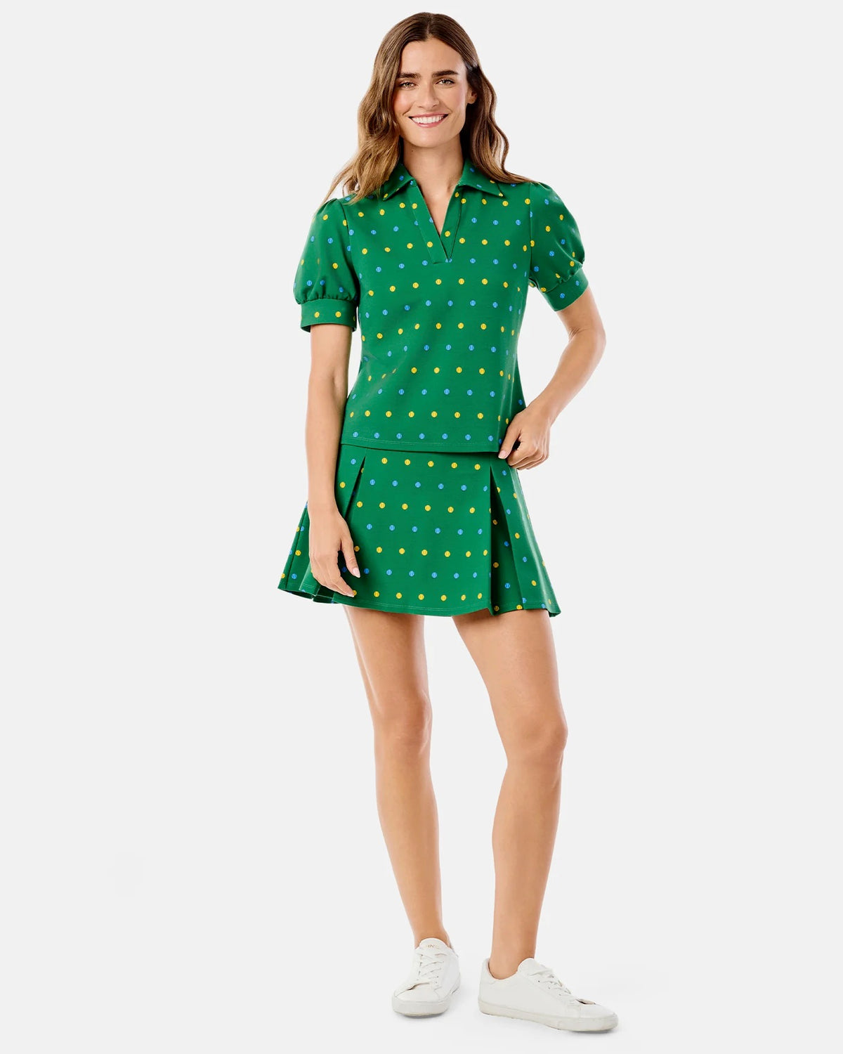 Virginian Pleated Skort - Evergreen Serve