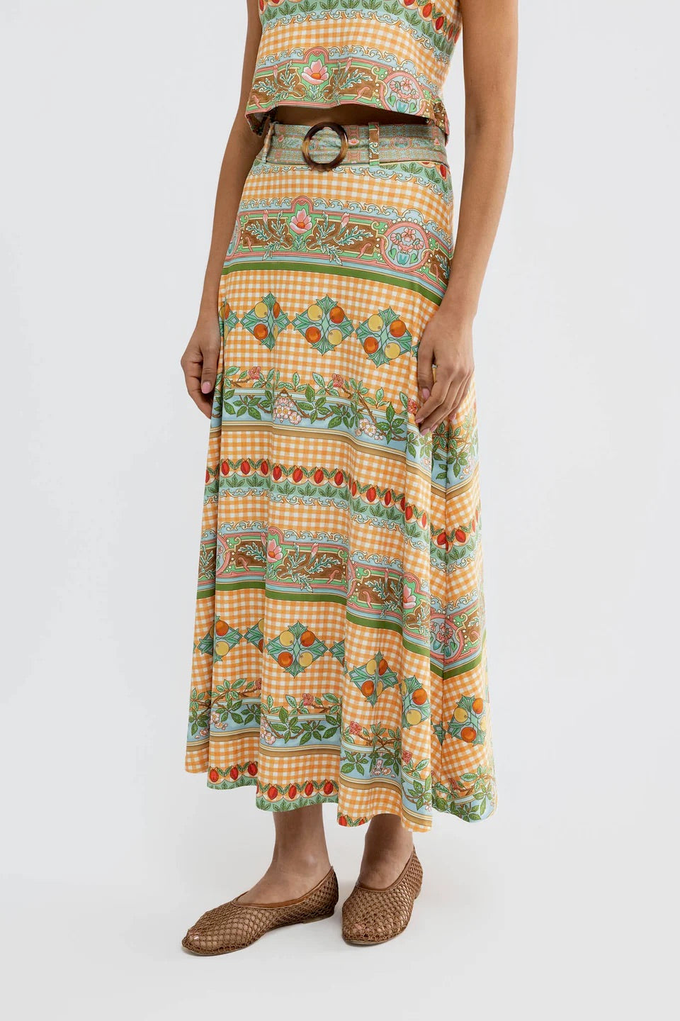 Bennett Skirt - Garden Gingham