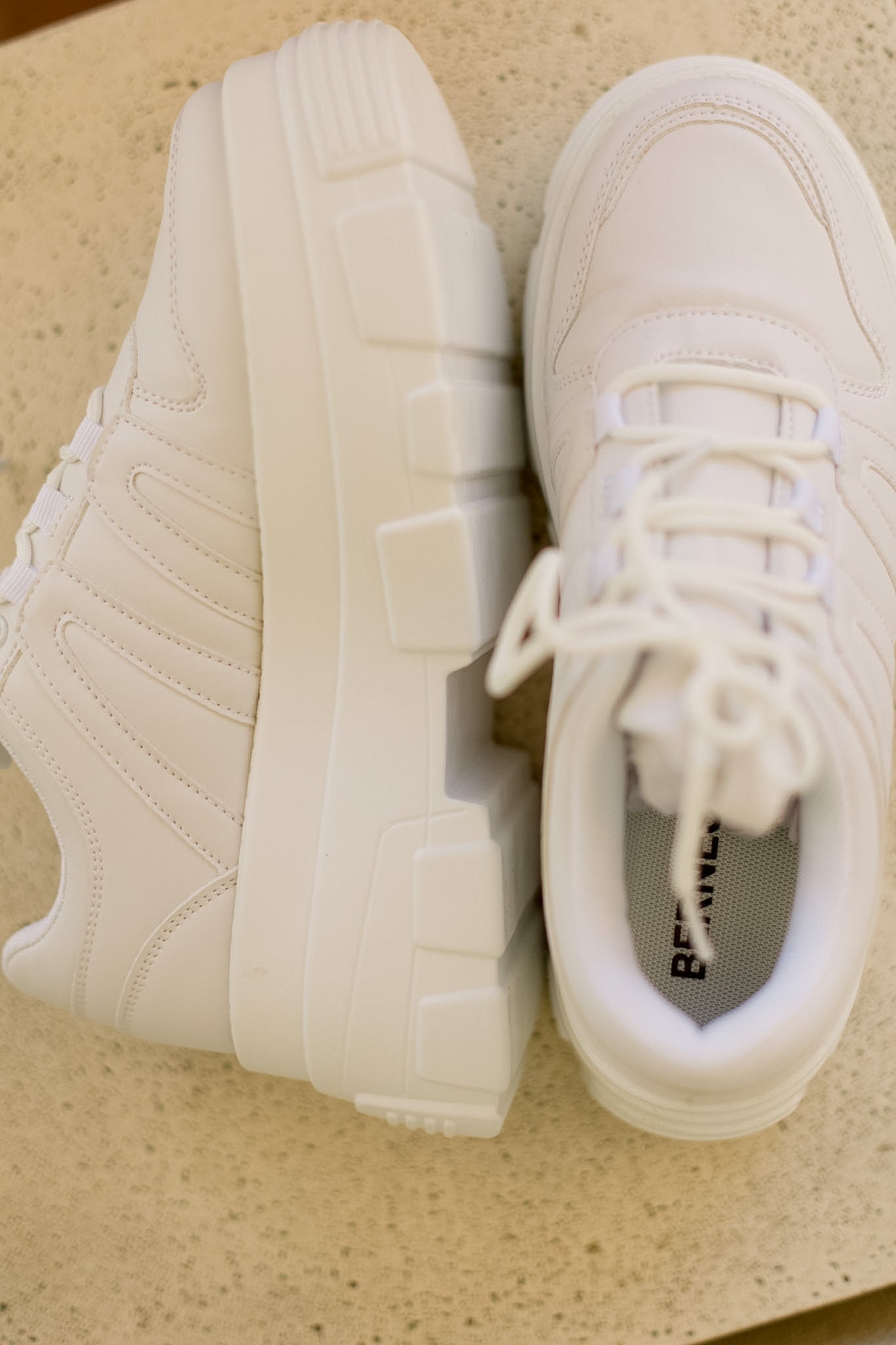 De Runway Footwear Just Kickin It sneakers, stylish casual shoes with vibrant color accents and comfortable design.