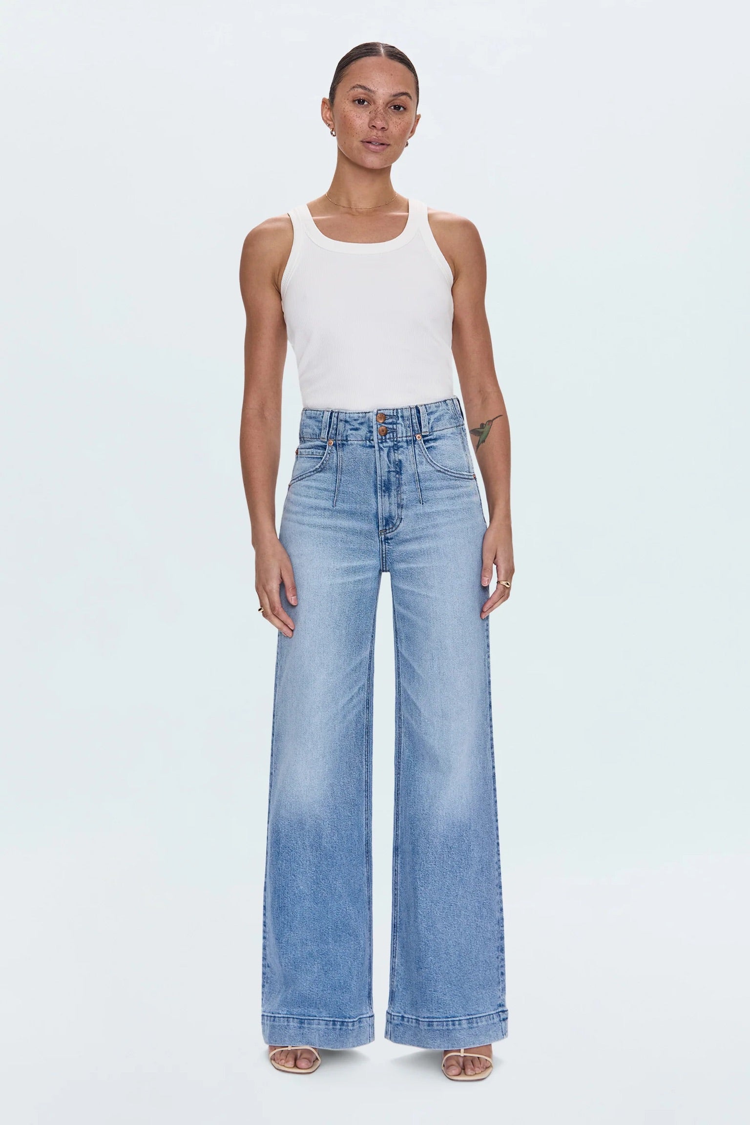 Lana High Rise Wide Leg Jean - Terrace