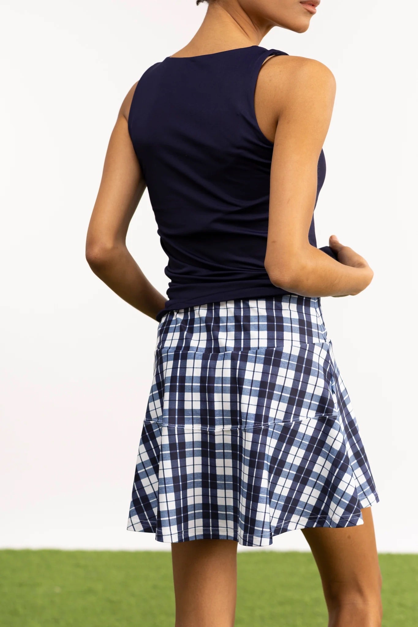 Reese Mariners Plaid Skort